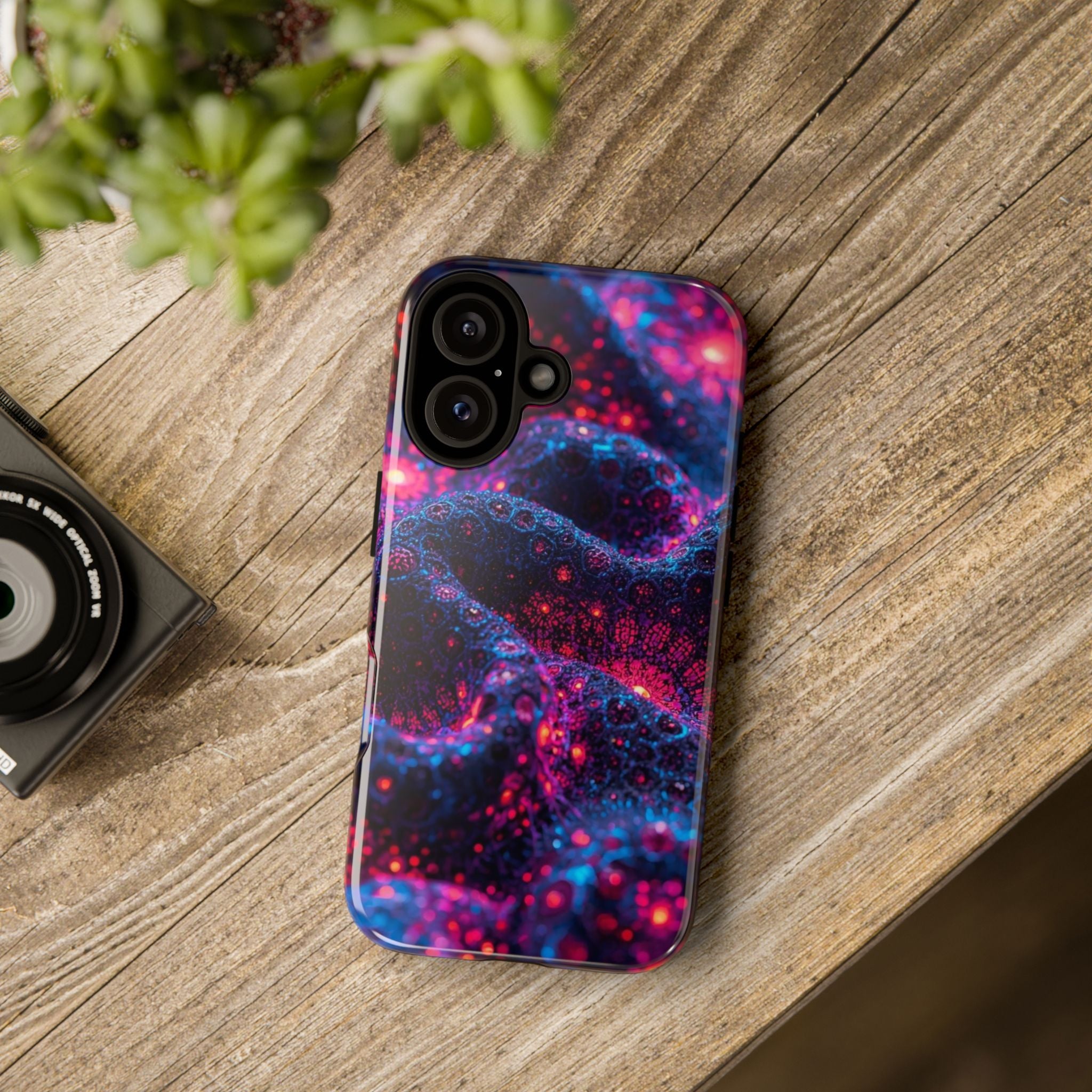 Phone Case — Neon Galaxy Abstract Protective Tough Case