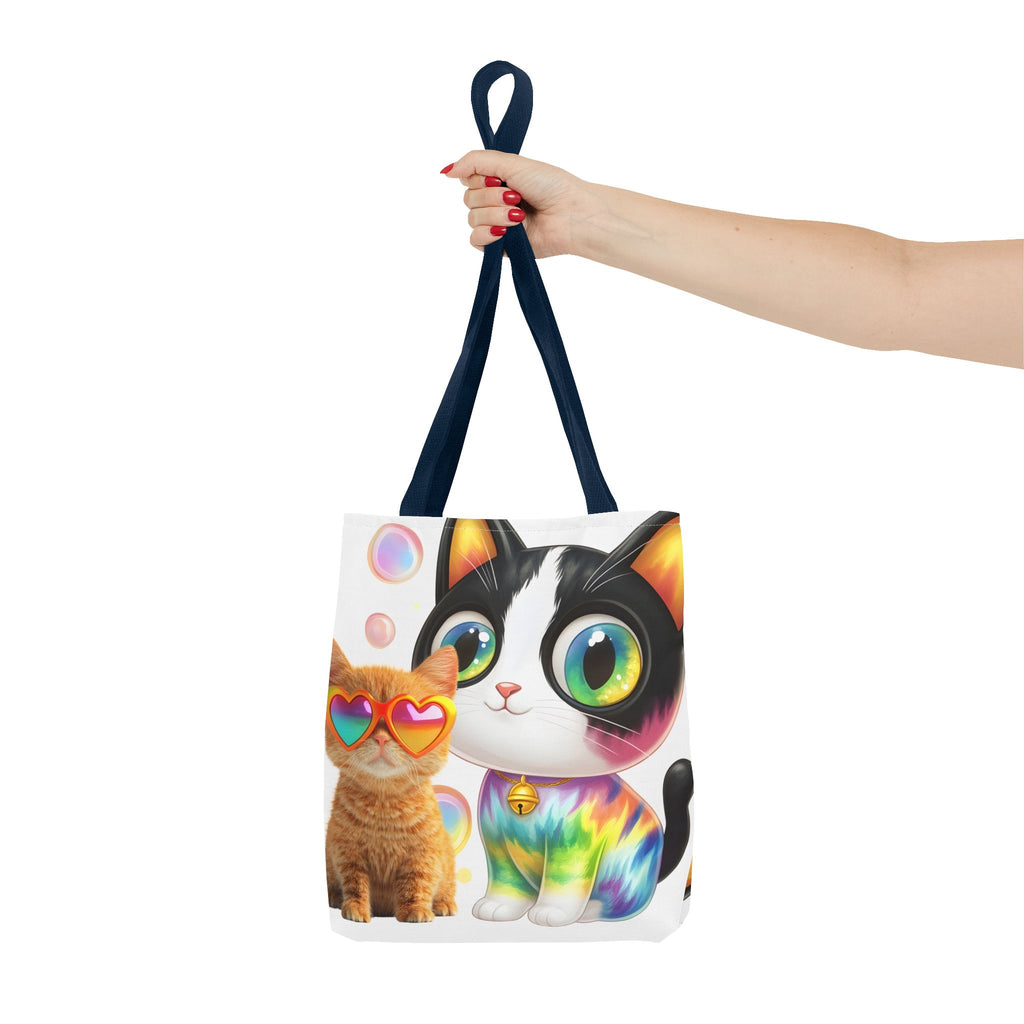 Cutie Kitties All-Over Print Tote Bag — Cute Cat Shopper for Everyday Use