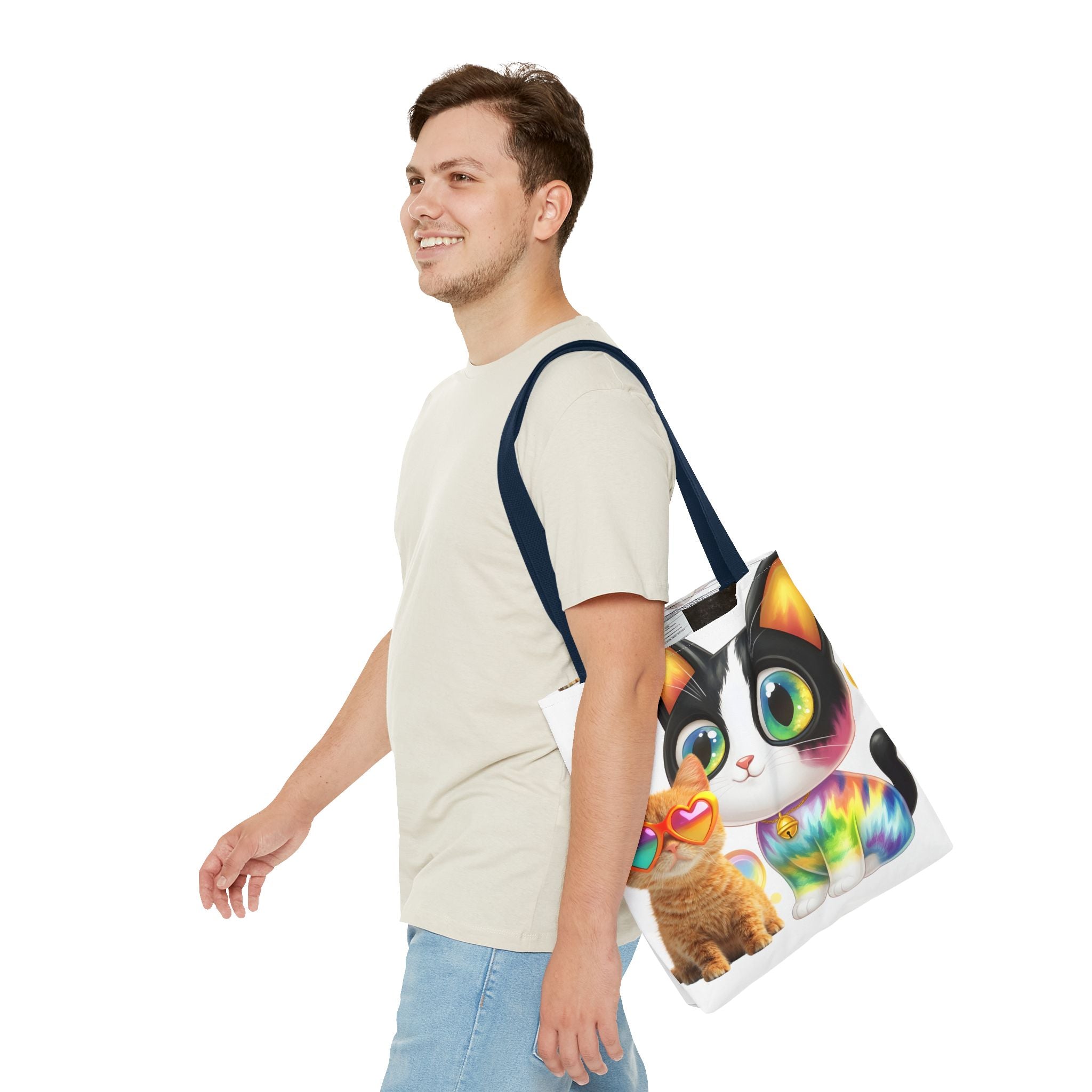 Cutie Kitties All-Over Print Tote Bag — Cute Cat Shopper for Everyday Use