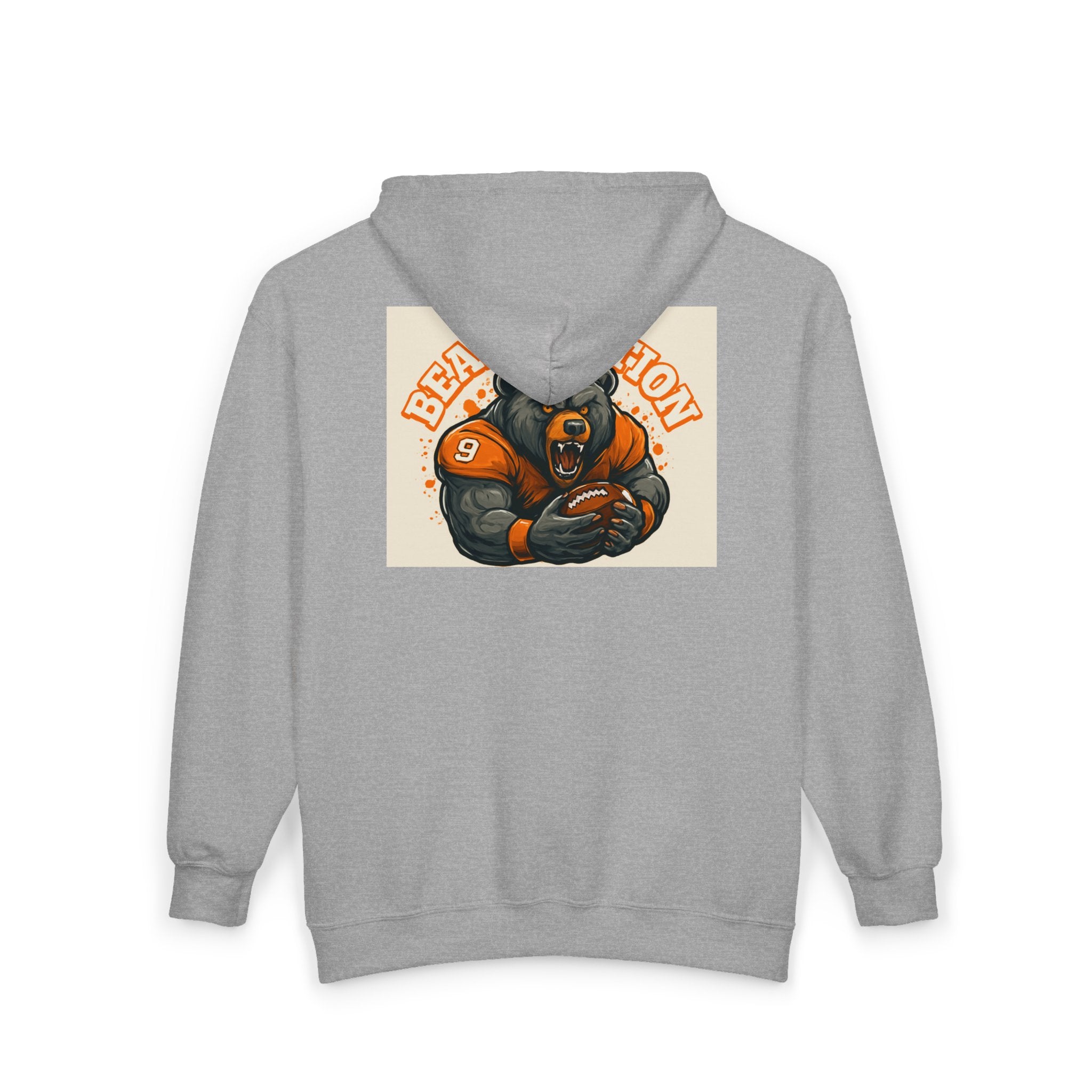 Bears Nation Full-Zip Hoodie — Grizzly Football Fan Zip-Up