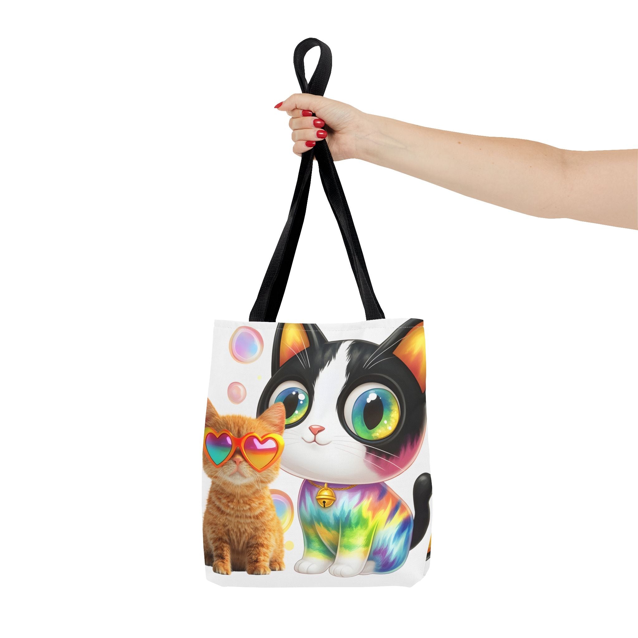 Cutie Kitties All-Over Print Tote Bag — Cute Cat Shopper for Everyday Use