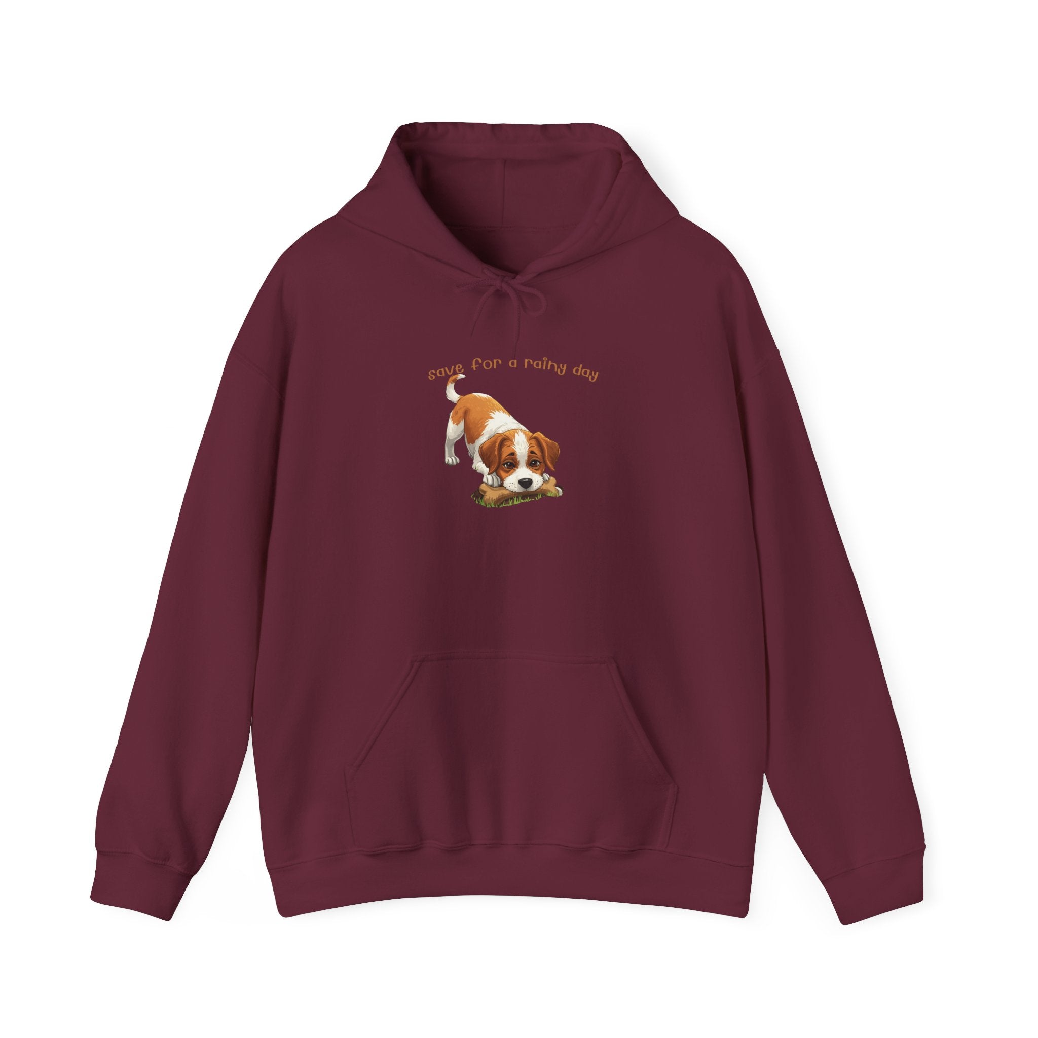 Cute Puppy Hoodie – "Down For A Netflix Day" Cozy Dog Sweatshirt