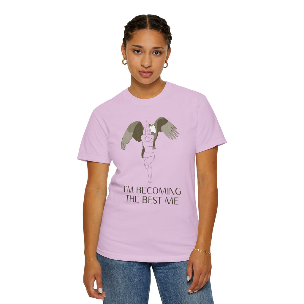 Becoming the Best Me T-Shirt — Inspirational Angel Wing Graphic Tee