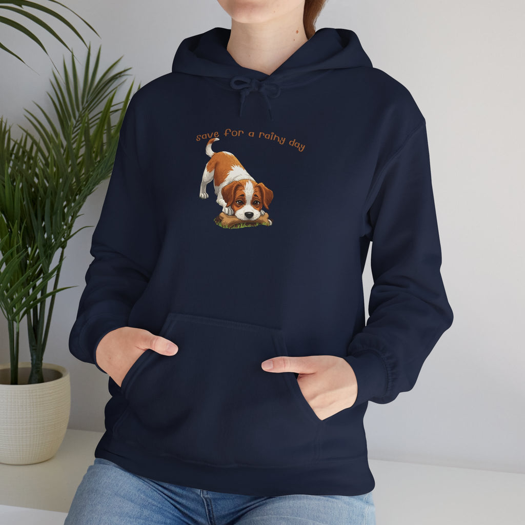 Cute Puppy Hoodie – "Down For A Netflix Day" Cozy Dog Sweatshirt