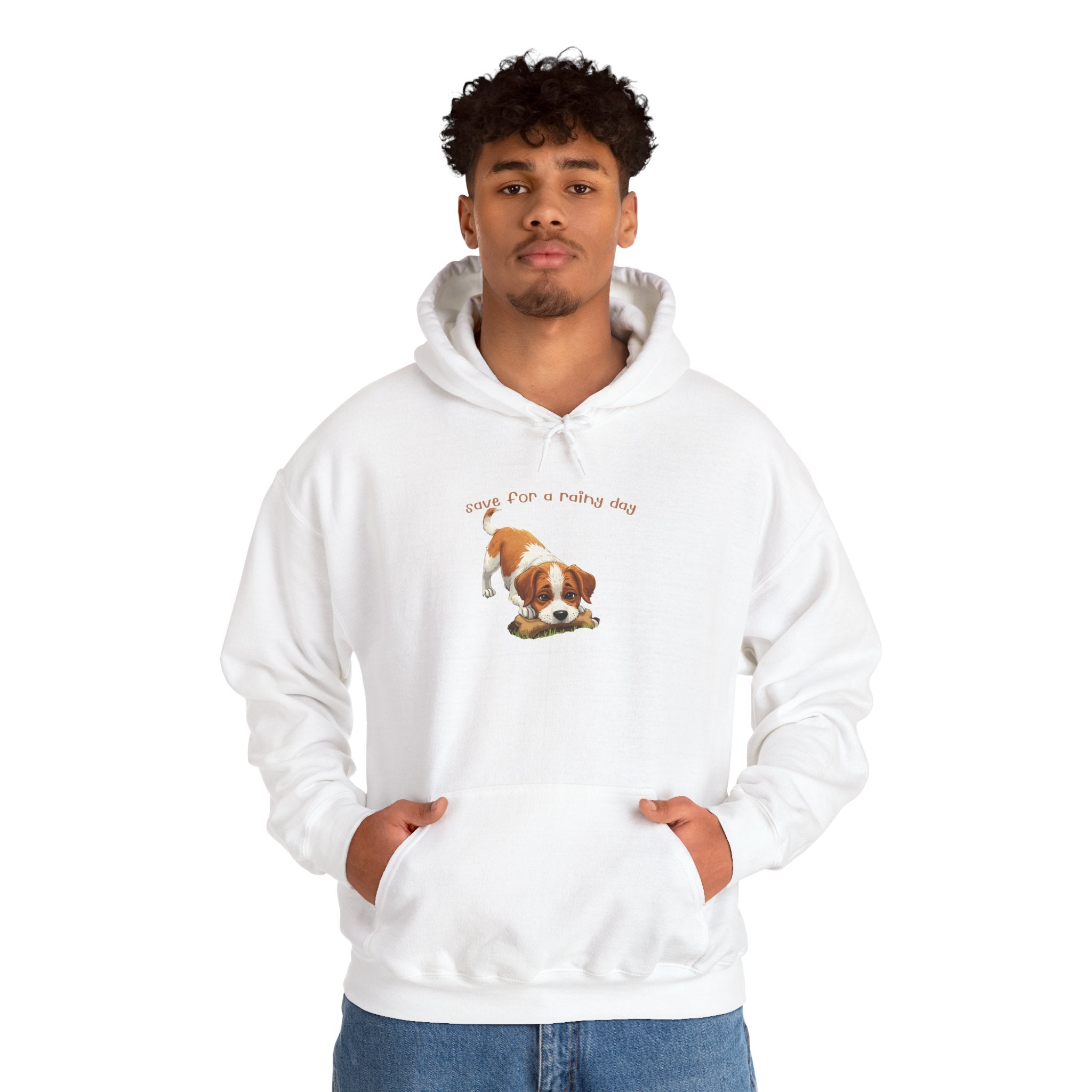Cute Puppy Hoodie – "Down For A Netflix Day" Cozy Dog Sweatshirt