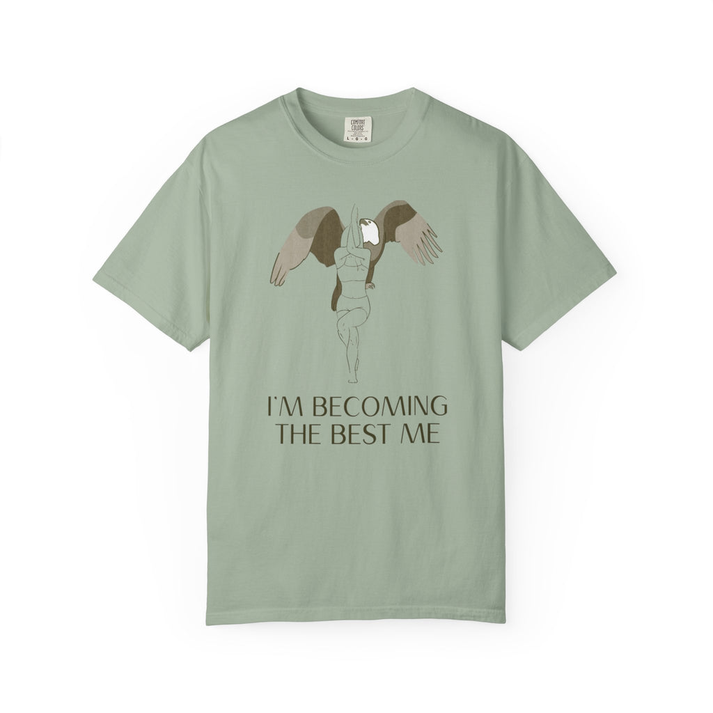 Becoming the Best Me T-Shirt — Inspirational Angel Wing Graphic Tee