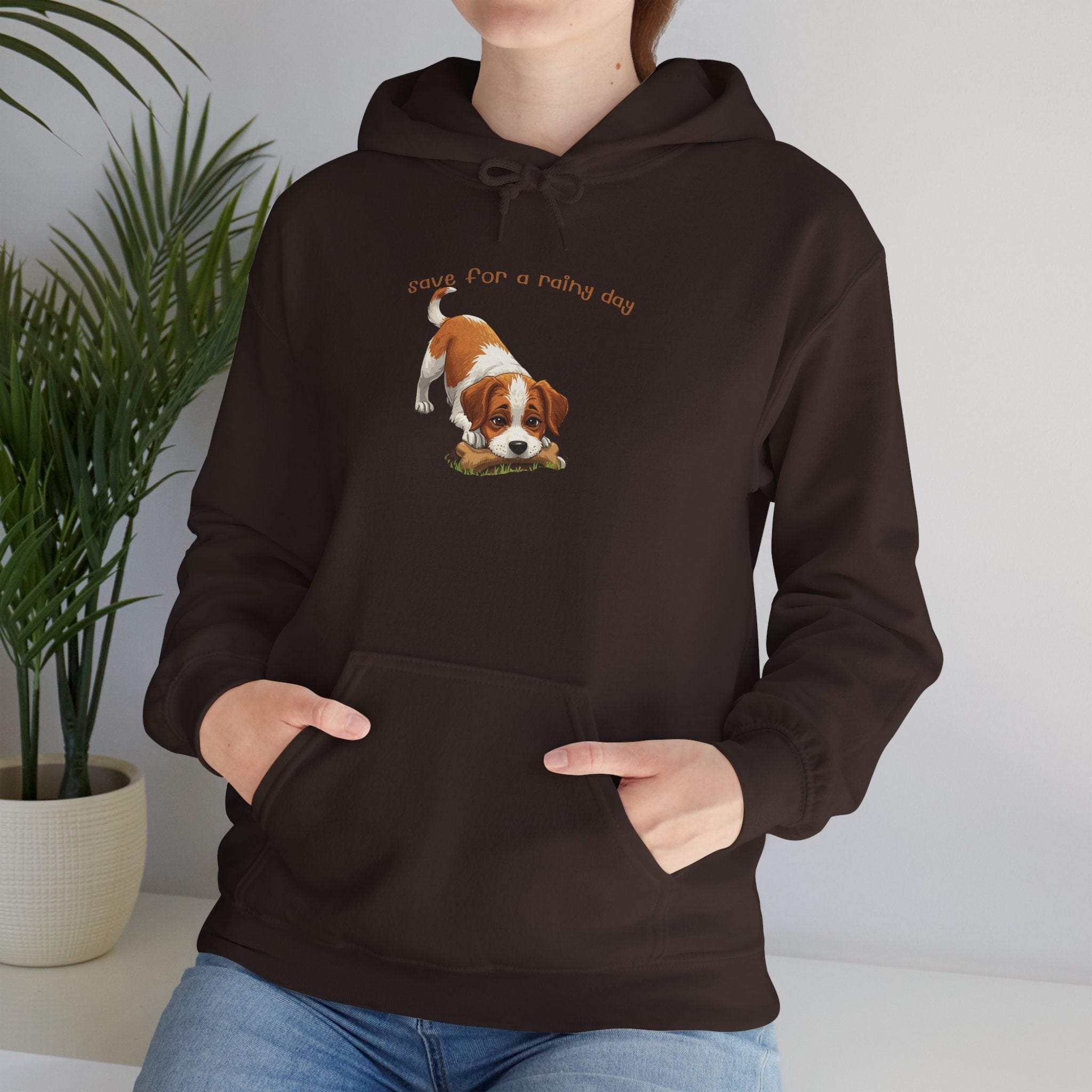 Cute Puppy Hoodie – "Down For A Netflix Day" Cozy Dog Sweatshirt