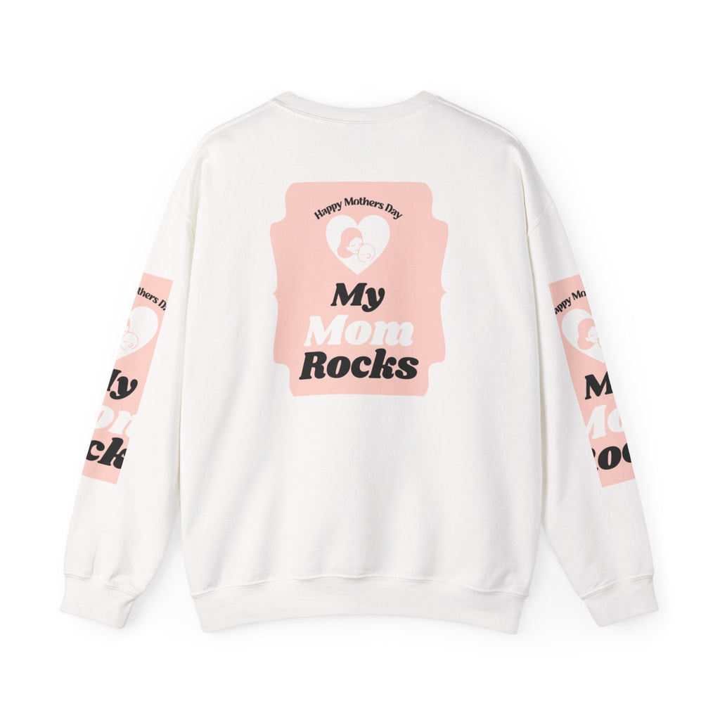 Mother's Day Sweatshirt – 'My Mom Rocks' Cozy Crewneck