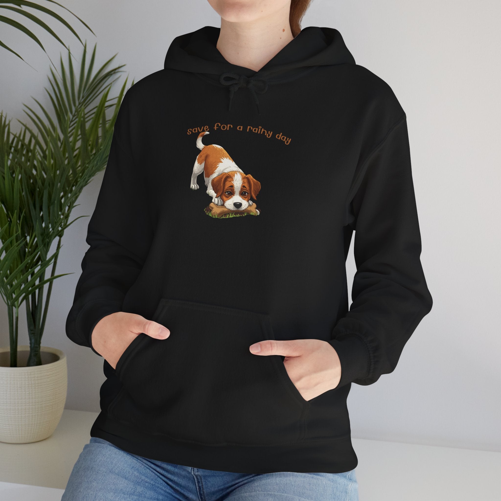 Cute Puppy Hoodie – "Down For A Netflix Day" Cozy Dog Sweatshirt