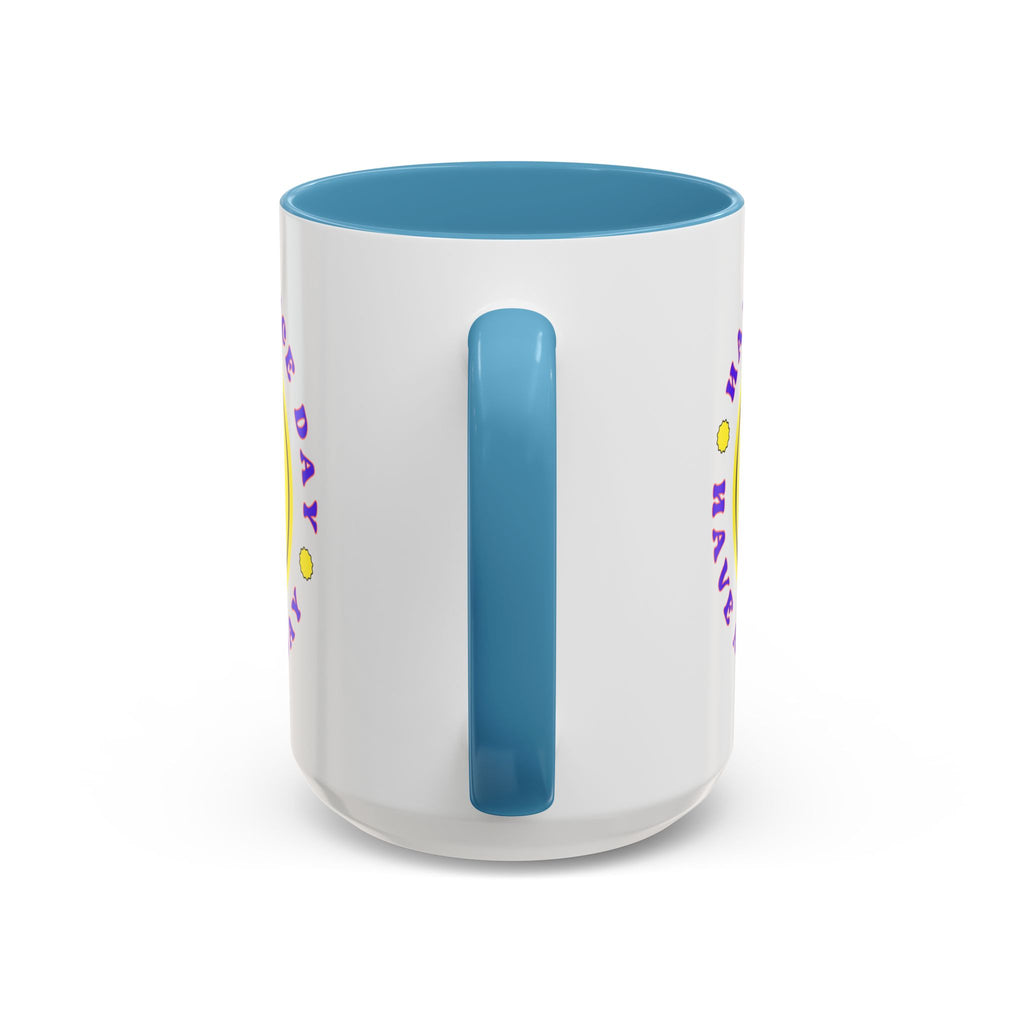Have a Nice Day Smile Face Coffee Mug — Retro Yellow Smiley Accent Mug (11/15oz)