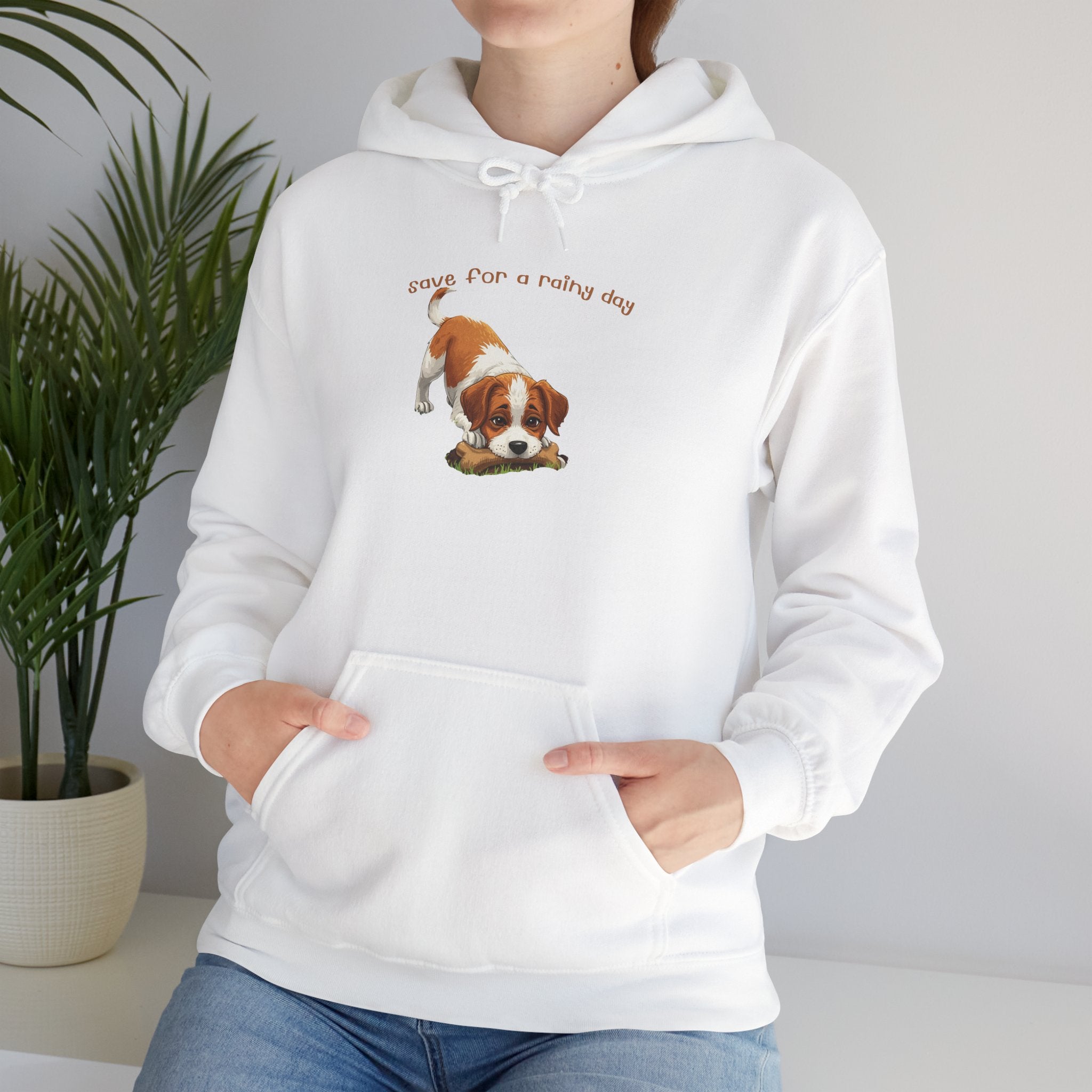 Cute Puppy Hoodie – "Down For A Netflix Day" Cozy Dog Sweatshirt