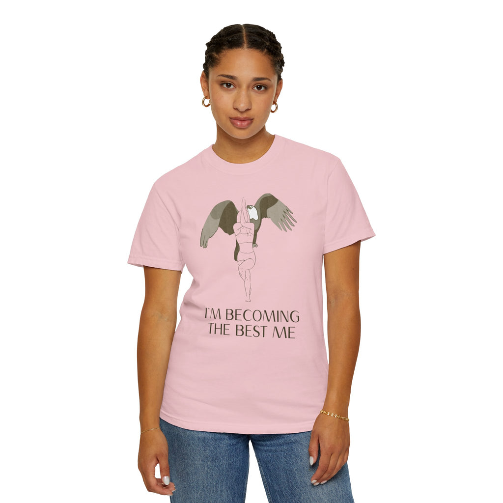 Becoming the Best Me T-Shirt — Inspirational Angel Wing Graphic Tee