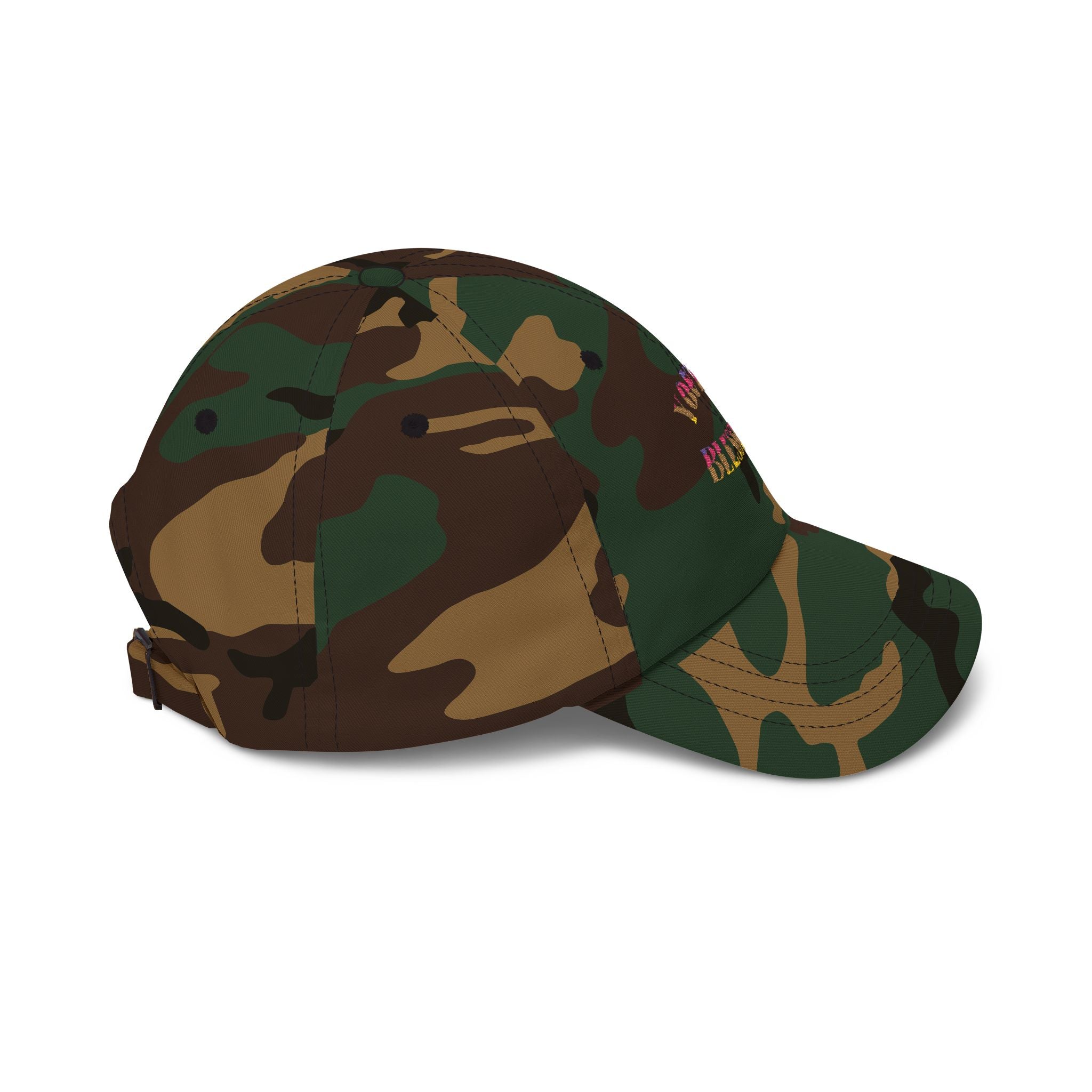 Dad Cap — "You're Blessed!" Embroidered Floral Script Baseball Hat