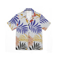 Tropical Palm Leaf Hawaiian Camp Shirt – Men’s Bold Floral Vacation Button-Up