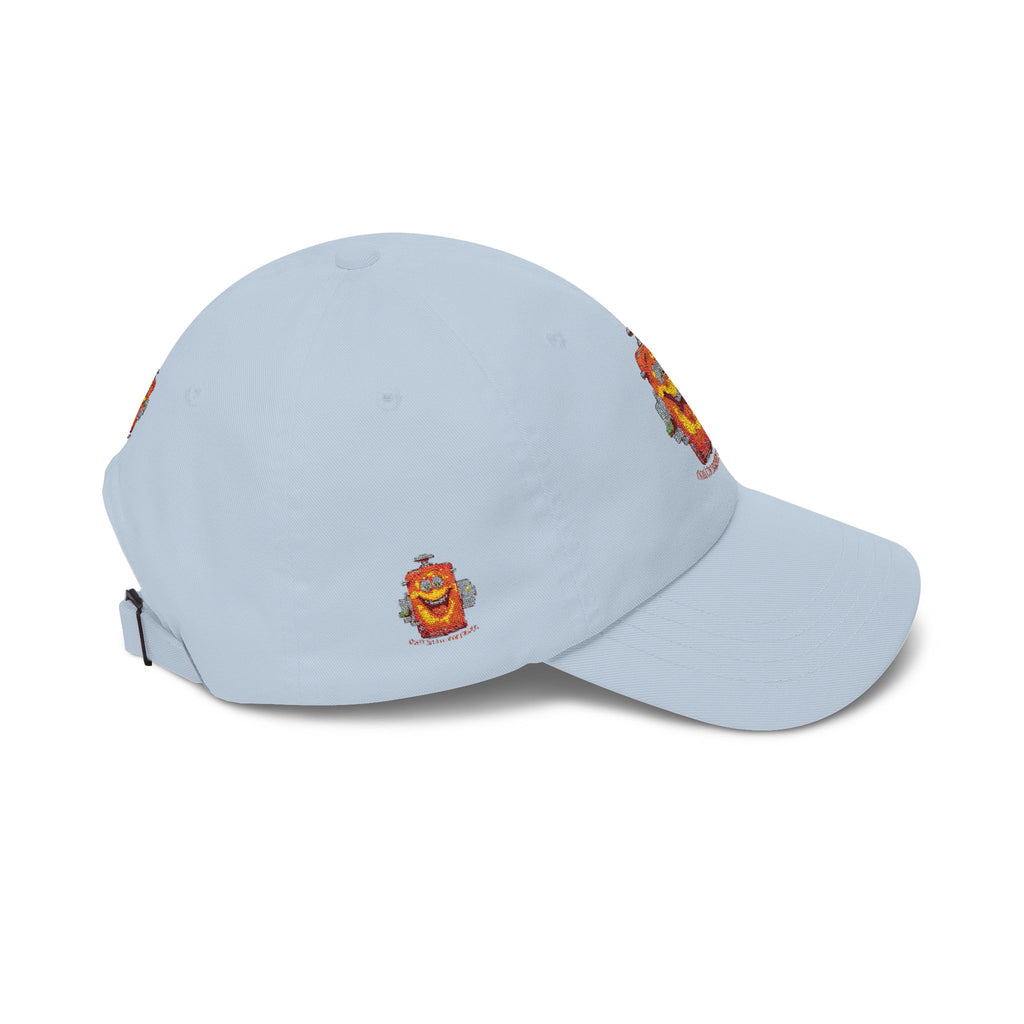 Smiling Cereal Mascot Dad Cap — Retro Breakfast Cartoon Embroidered Hat