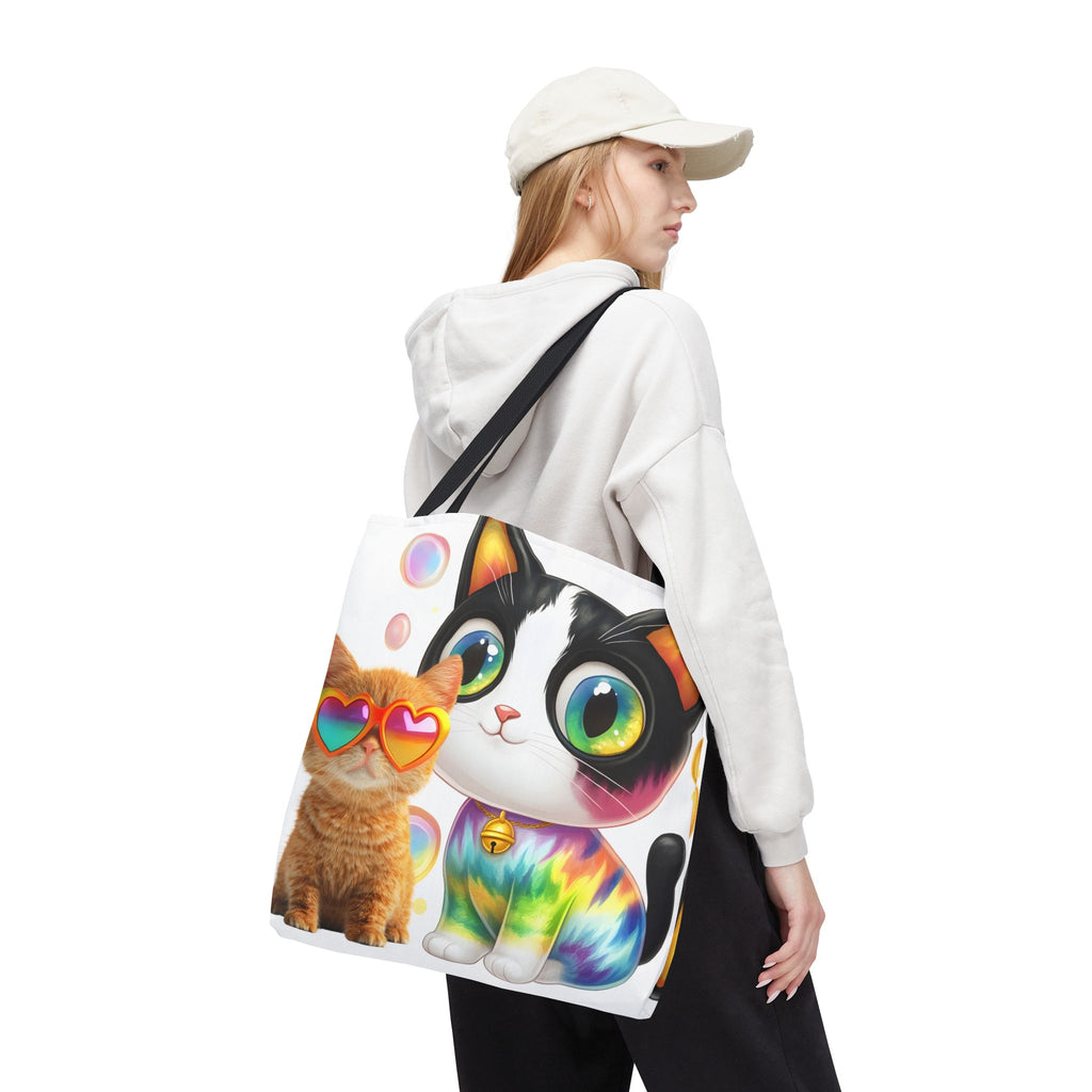 Cutie Kitties All-Over Print Tote Bag — Cute Cat Shopper for Everyday Use
