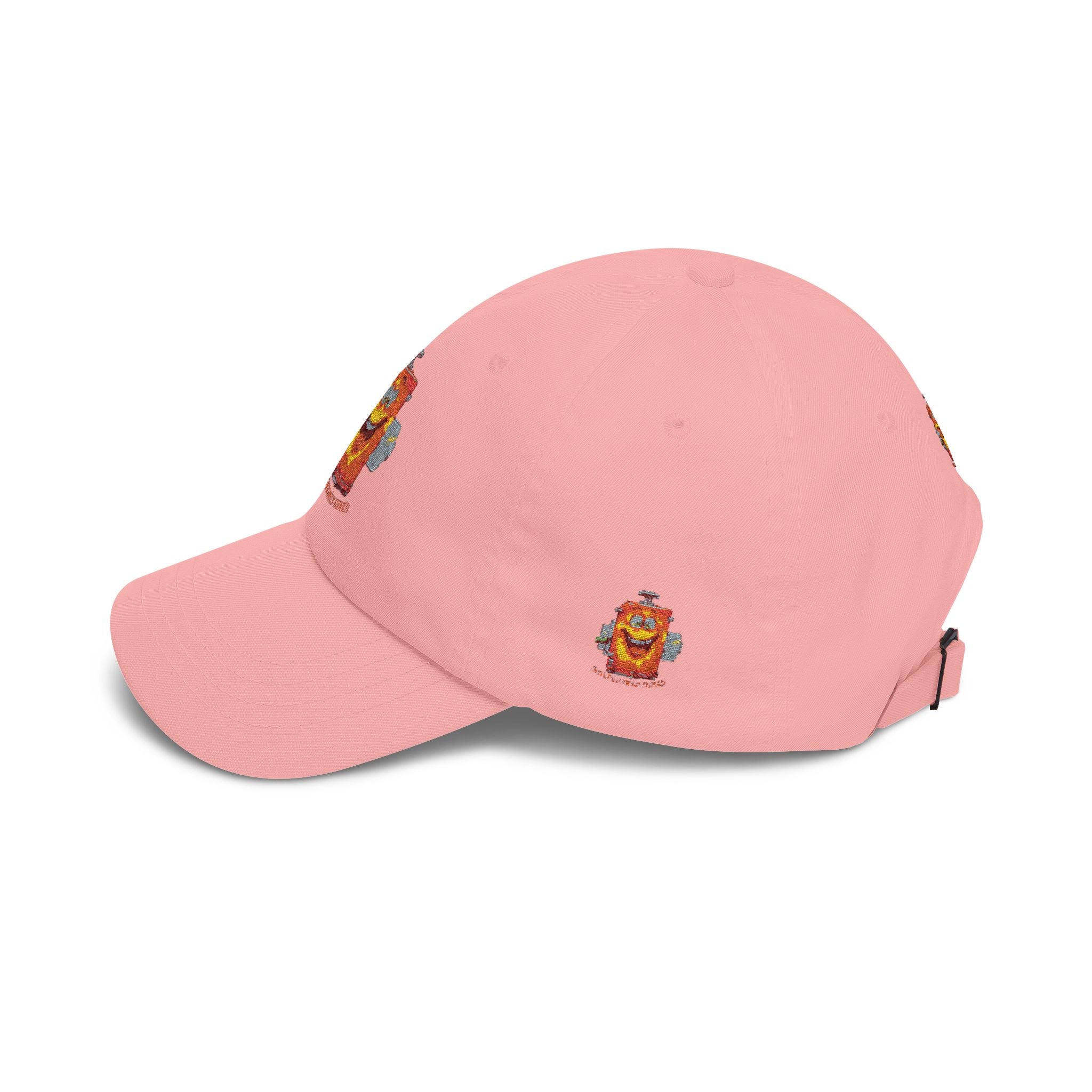 Smiling Cereal Mascot Dad Cap — Retro Breakfast Cartoon Embroidered Hat