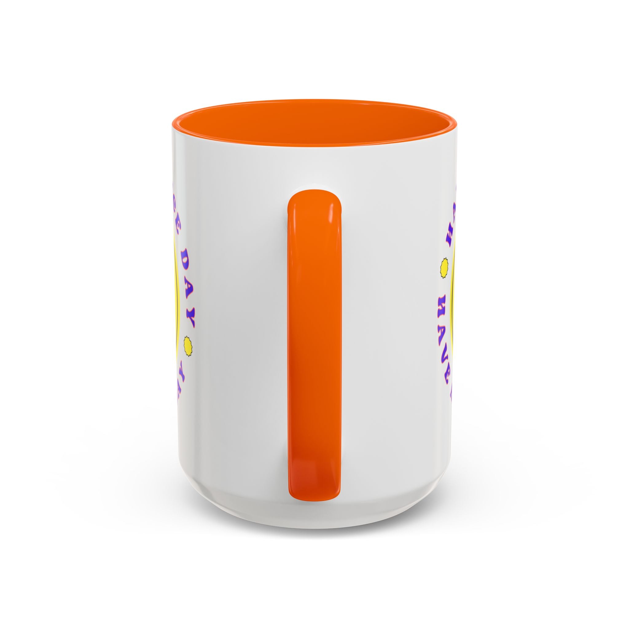 Have a Nice Day Smile Face Coffee Mug — Retro Yellow Smiley Accent Mug (11/15oz)