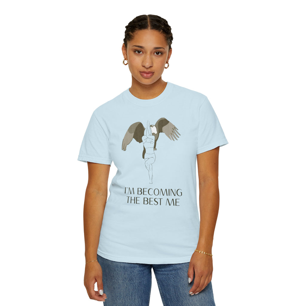 Becoming the Best Me T-Shirt — Inspirational Angel Wing Graphic Tee