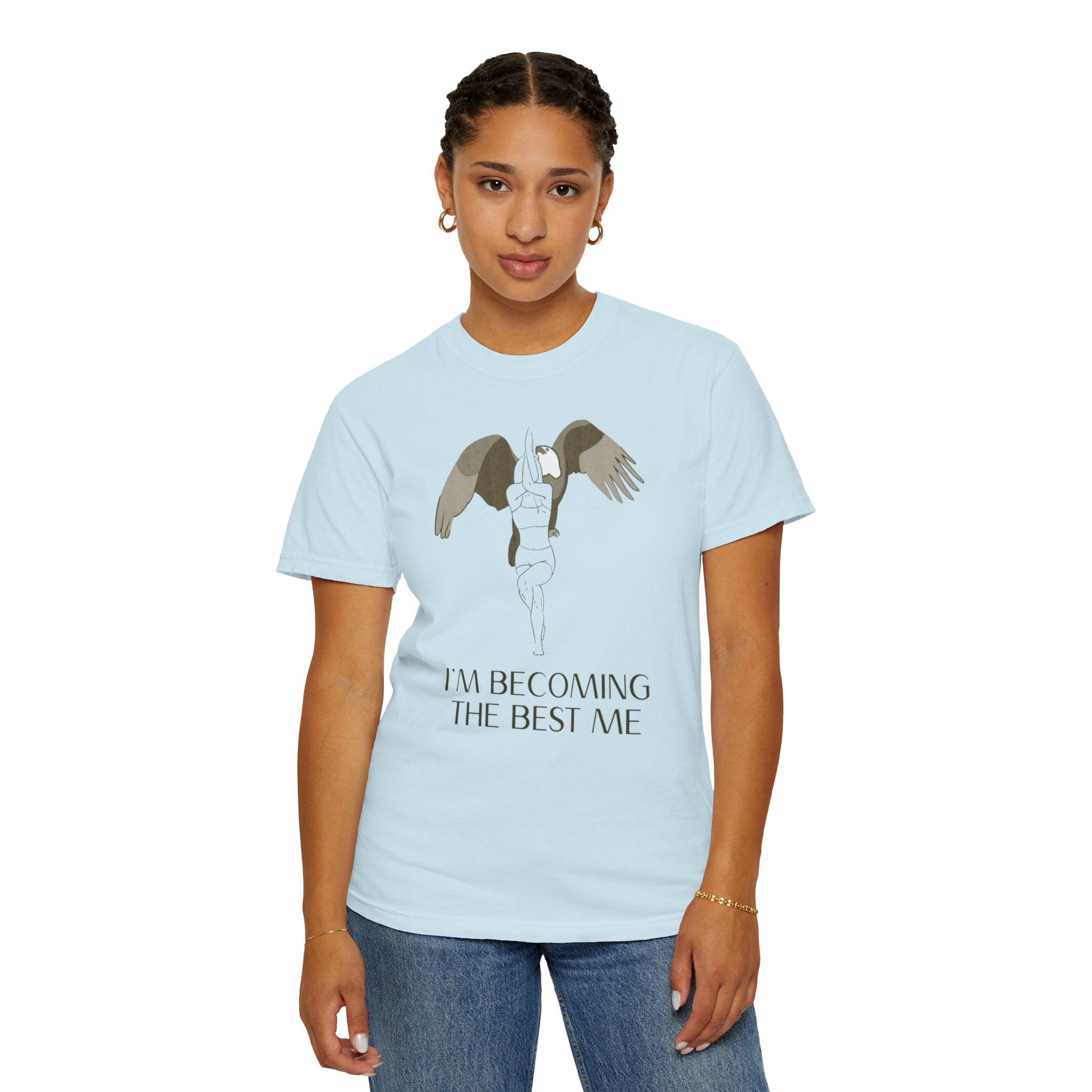 Becoming the Best Me T-Shirt — Inspirational Angel Wing Graphic Tee
