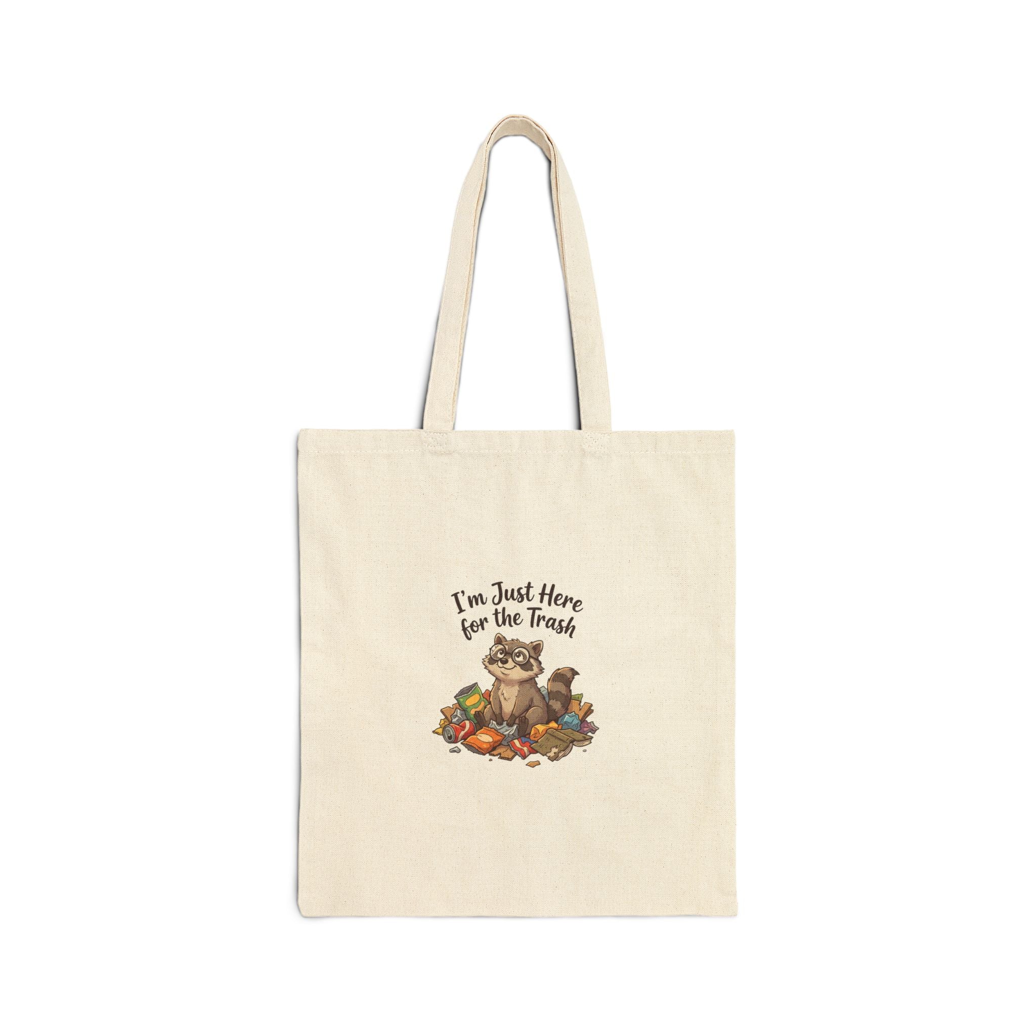 I'm Just Here for the Trash Tote | Raccoon Doodle, Trash Panda Humor