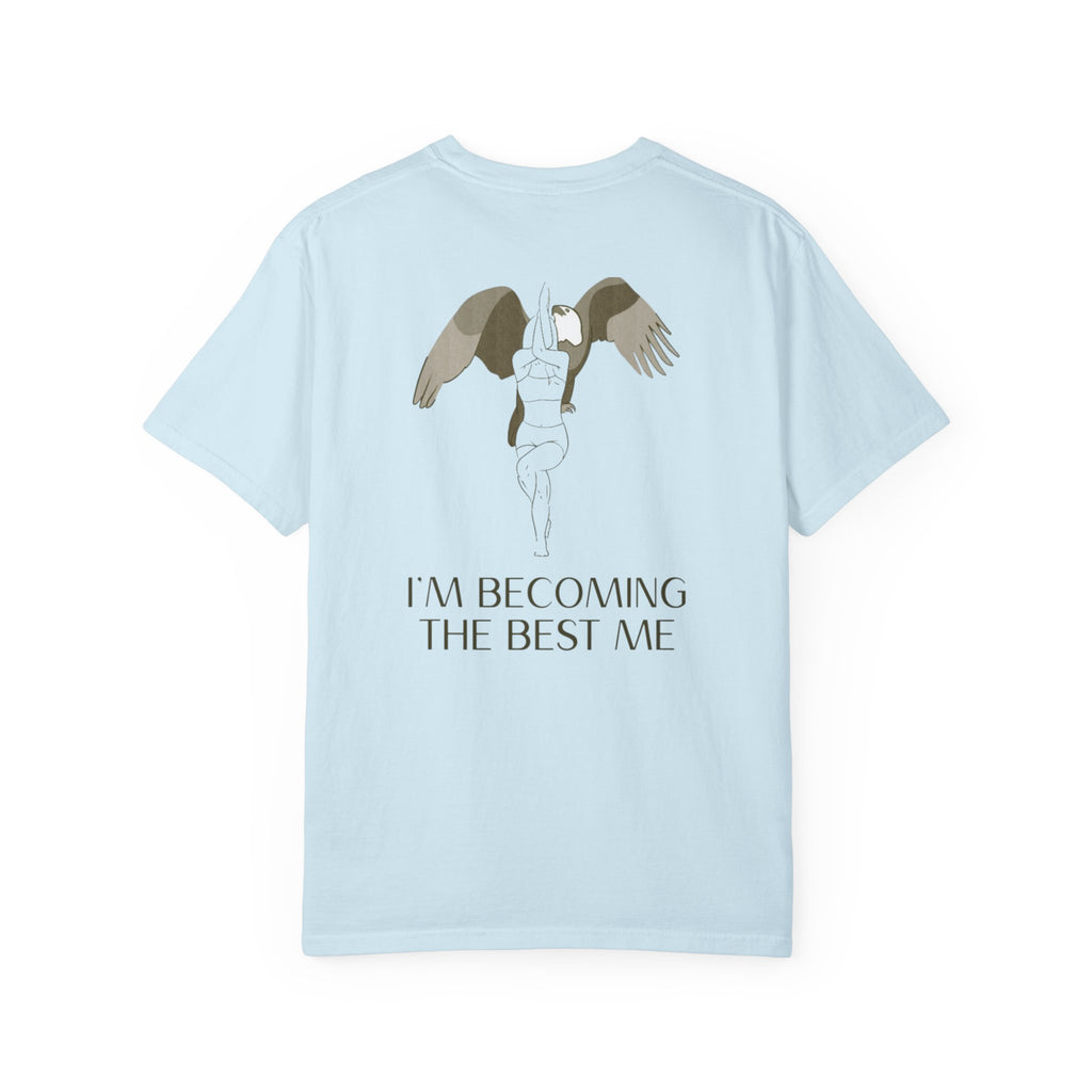 Becoming the Best Me T-Shirt — Inspirational Angel Wing Graphic Tee