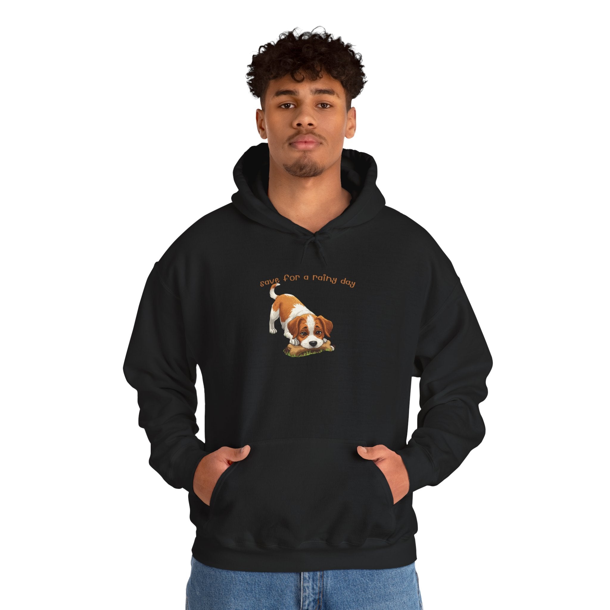 Cute Puppy Hoodie – "Down For A Netflix Day" Cozy Dog Sweatshirt