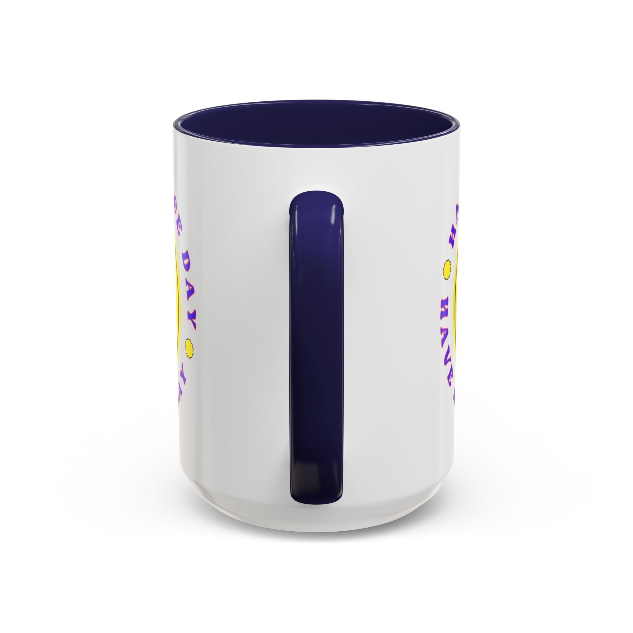 Have a Nice Day Smile Face Coffee Mug — Retro Yellow Smiley Accent Mug (11/15oz)