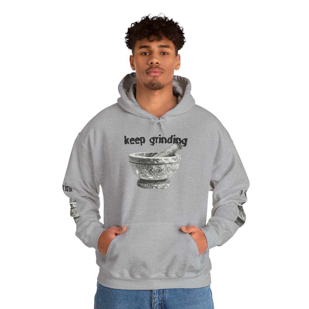 Keep Grinding Hoodie — Mortar & Pestle Graphic Hoodie