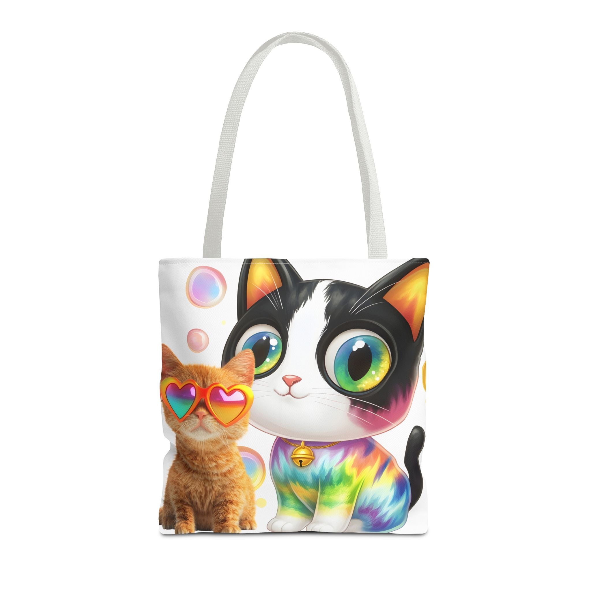 Cutie Kitties All-Over Print Tote Bag — Cute Cat Shopper for Everyday Use