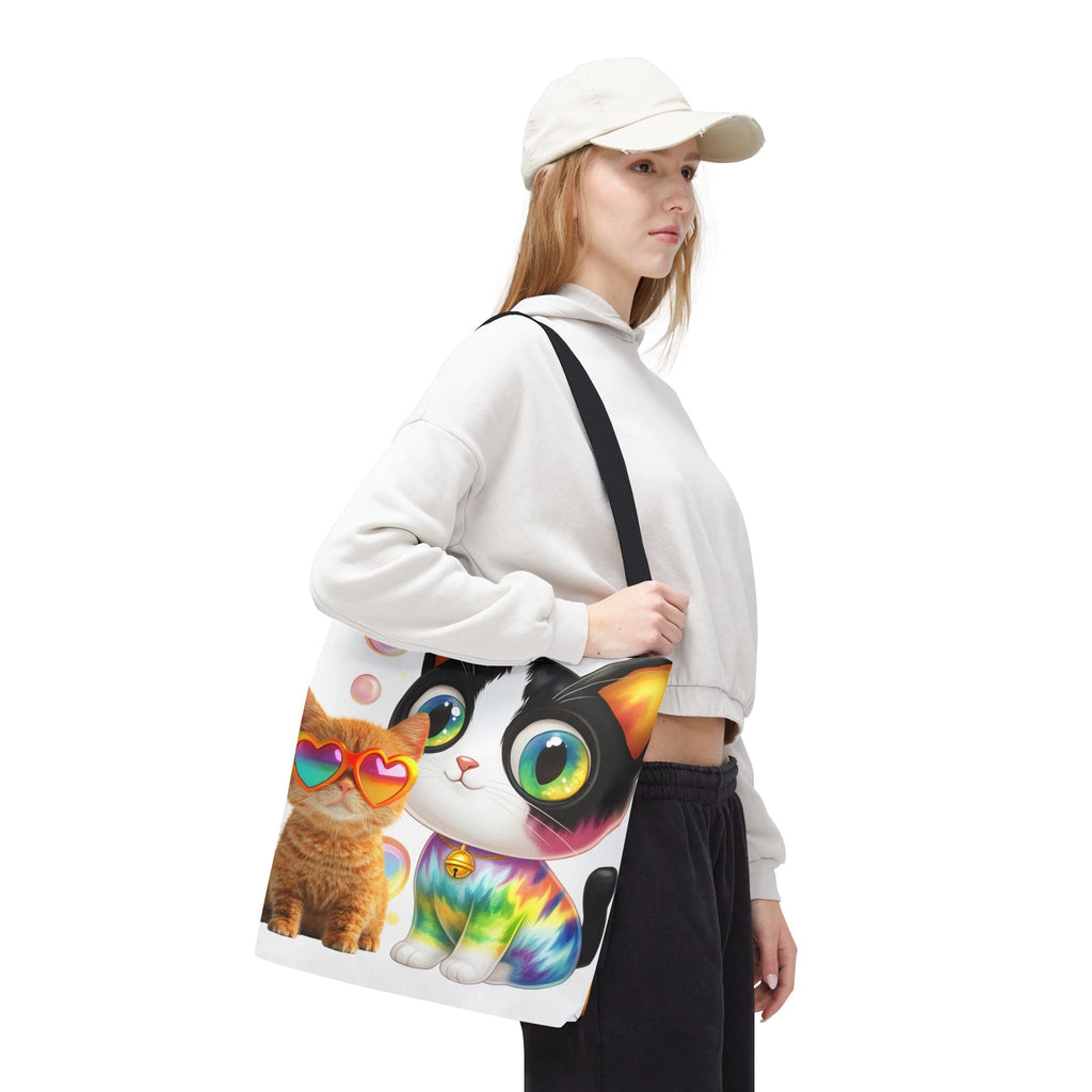 Cutie Kitties All-Over Print Tote Bag — Cute Cat Shopper for Everyday Use