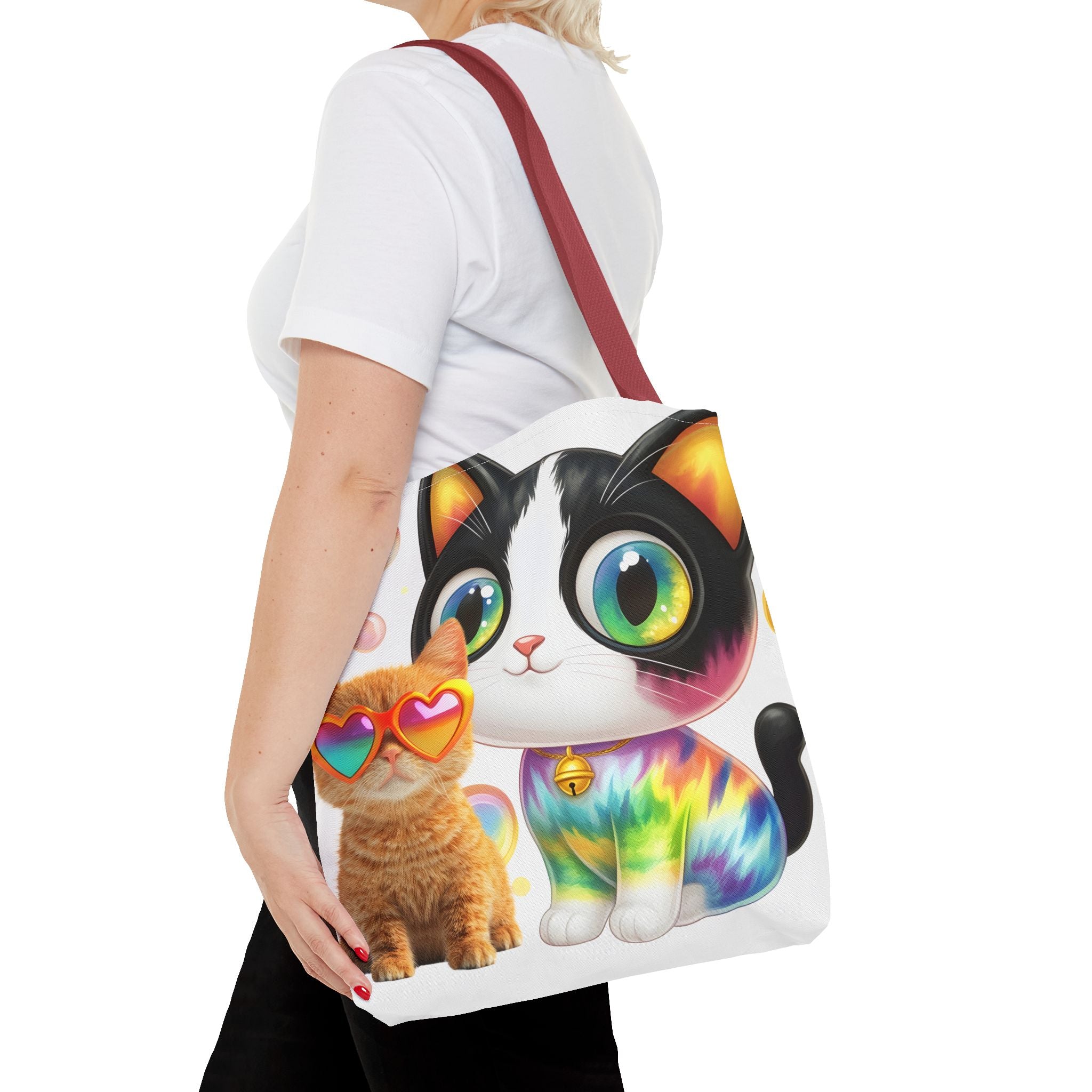 Cutie Kitties All-Over Print Tote Bag — Cute Cat Shopper for Everyday Use