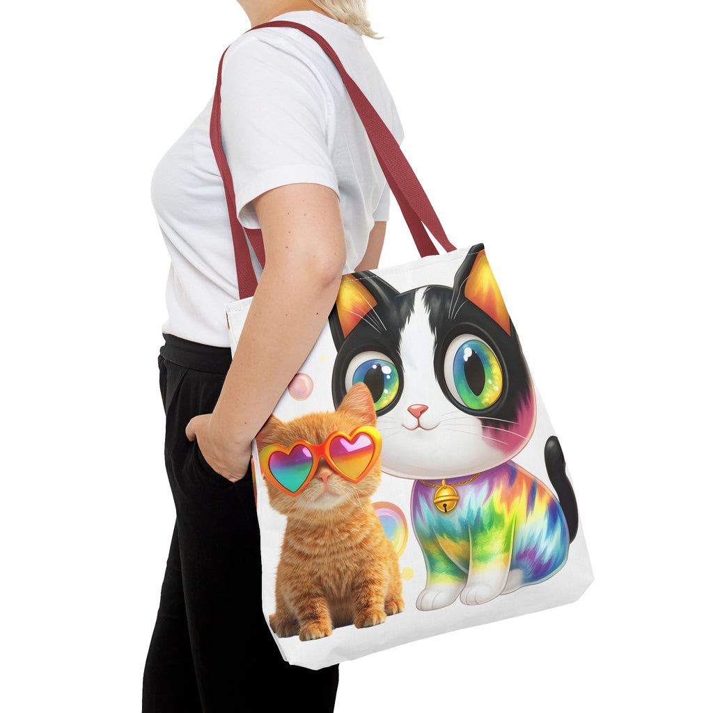 Cutie Kitties All-Over Print Tote Bag — Cute Cat Shopper for Everyday Use