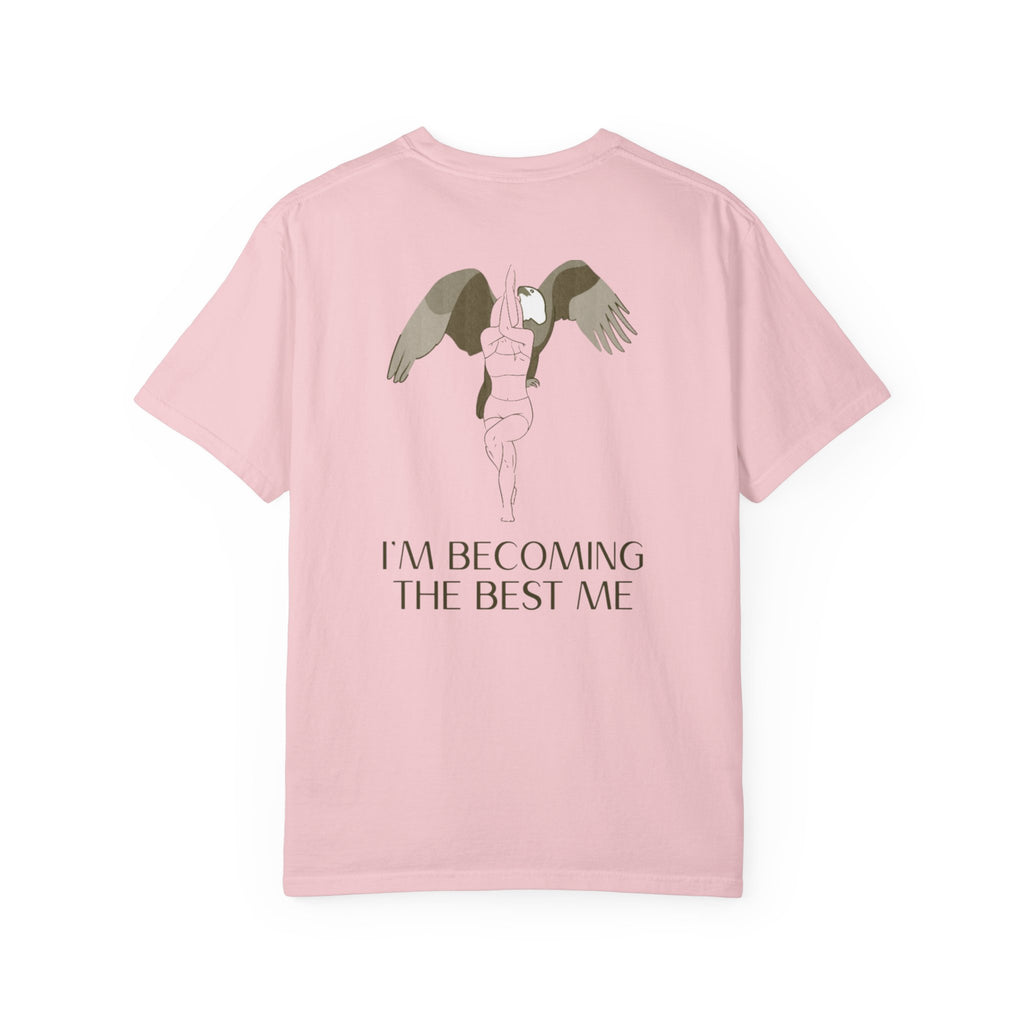 Becoming the Best Me T-Shirt — Inspirational Angel Wing Graphic Tee
