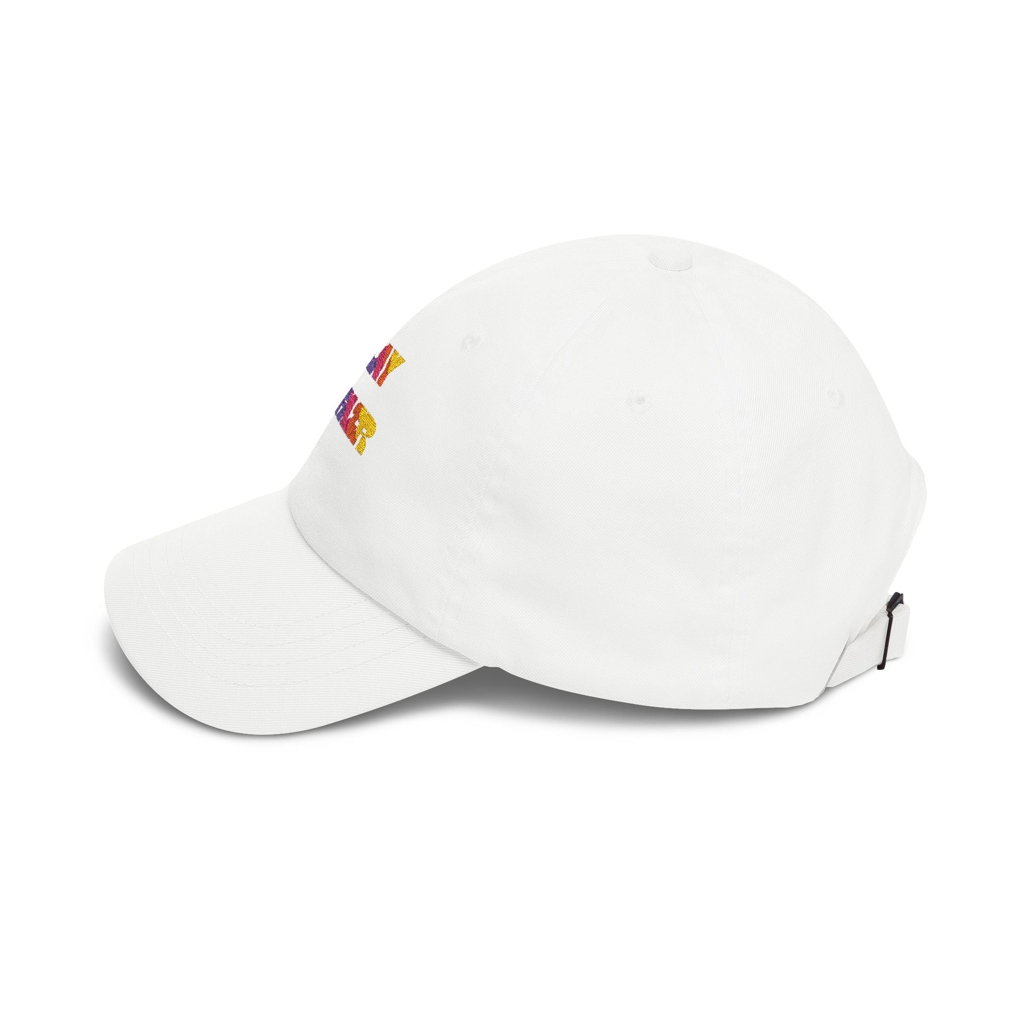 Boys and Girls Ladies and Gents "Play Unfair" Colorful Glitter Text Embroidered Baseball Hat