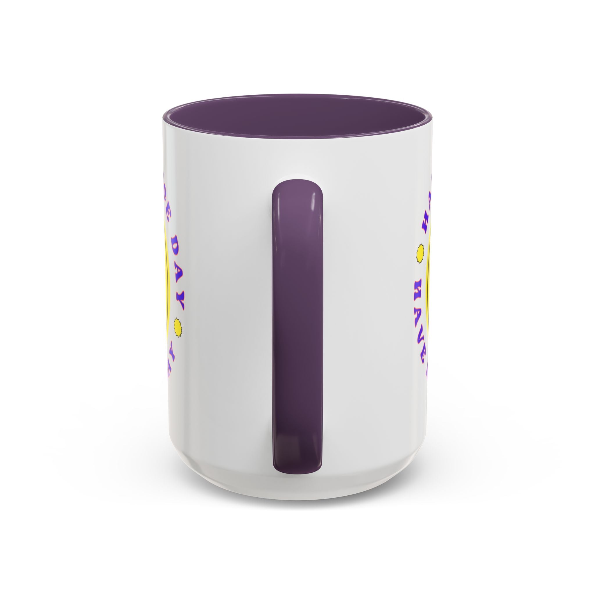 Have a Nice Day Smile Face Coffee Mug — Retro Yellow Smiley Accent Mug (11/15oz)