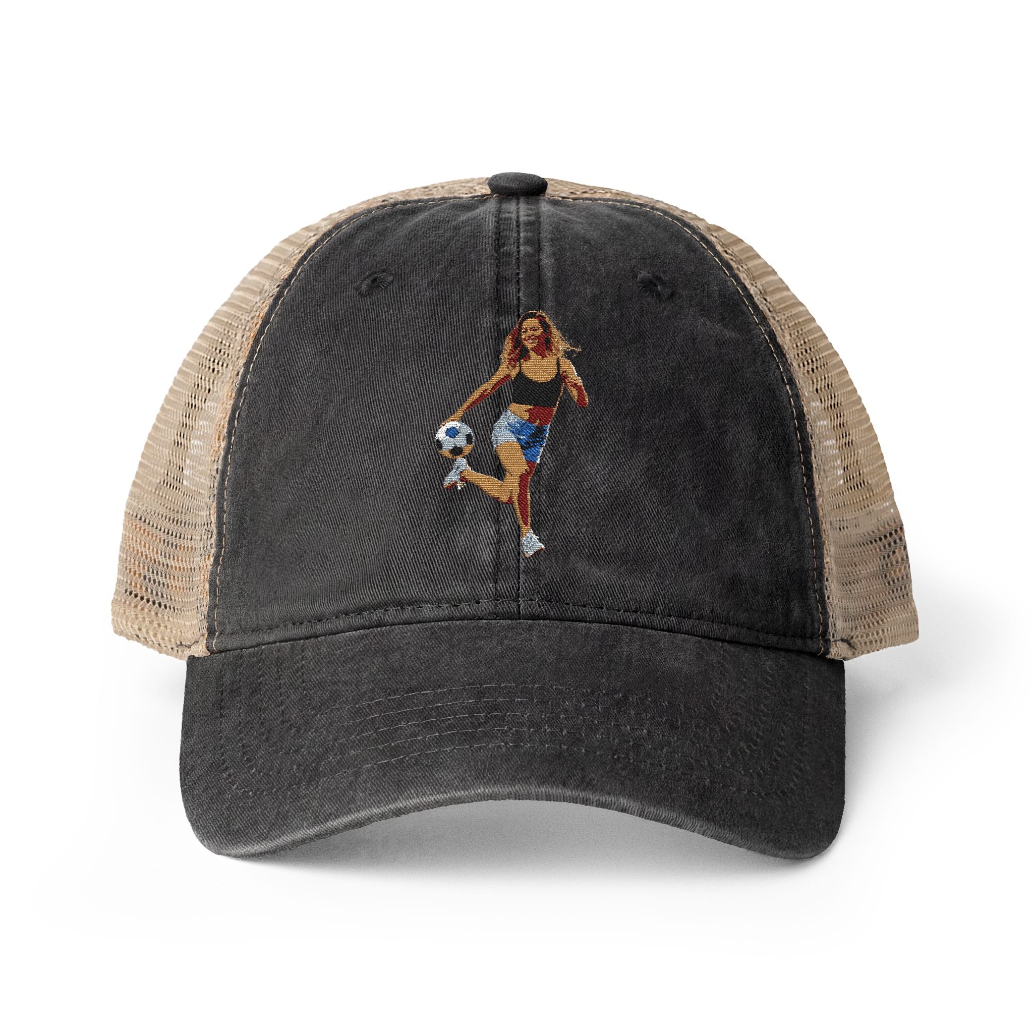 Women's Washed Mesh-Back Cap