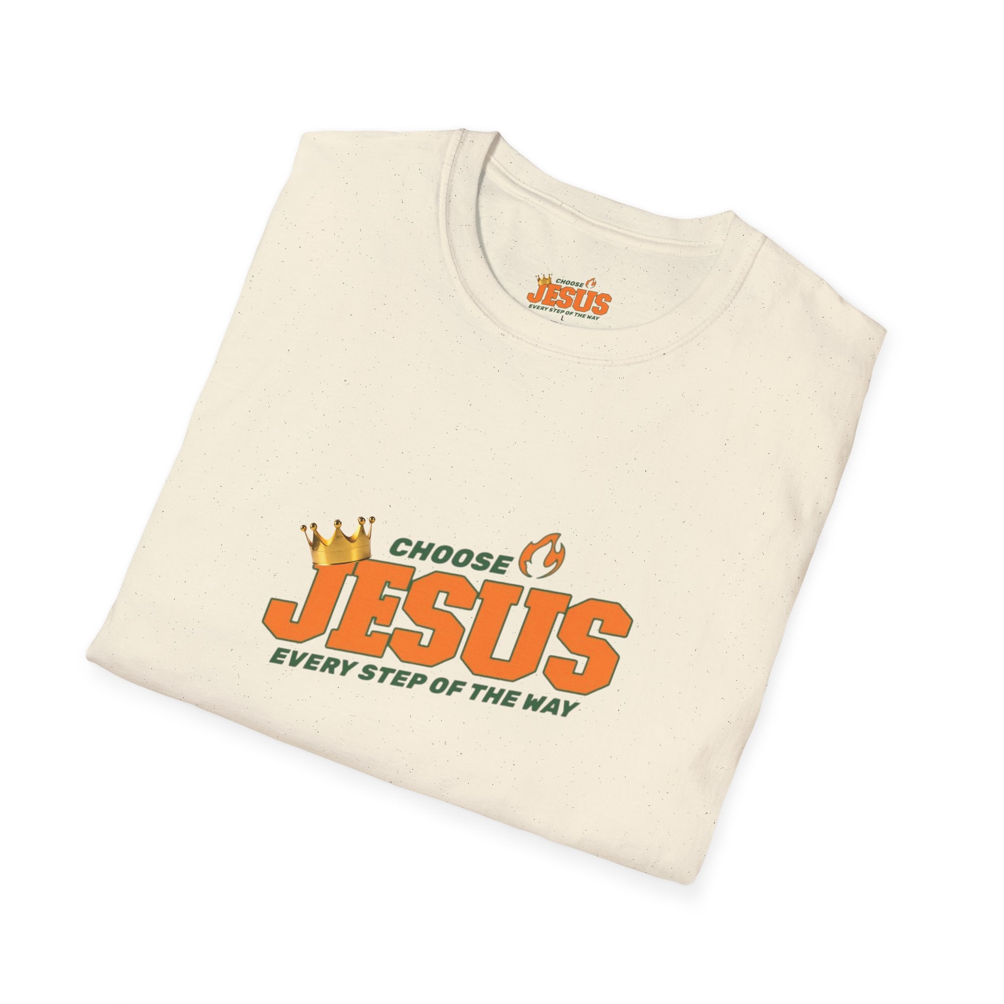Religious T-Shirt: "Choose Jesus" Inspirational Tee – Every Step of the Way