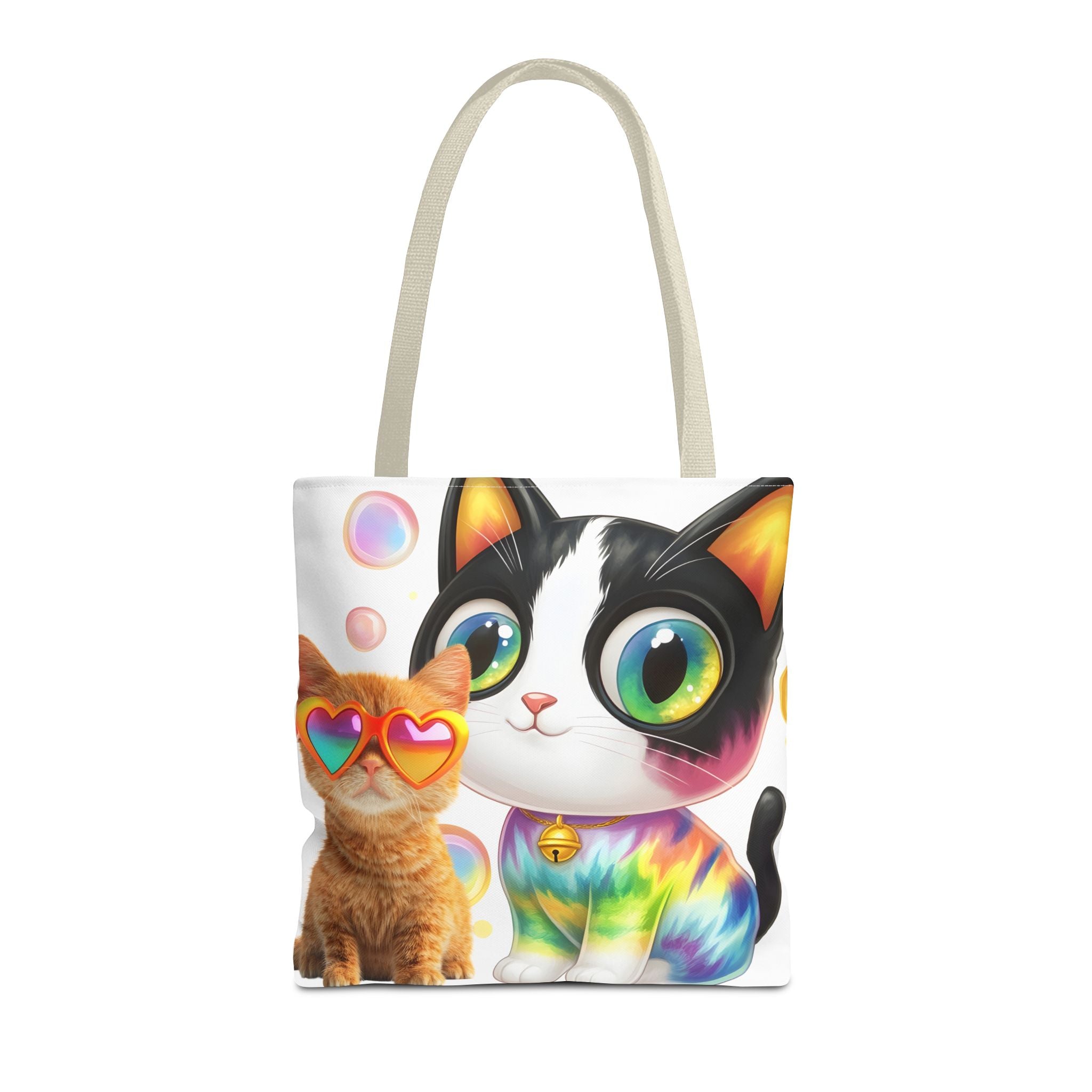 Cutie Kitties All-Over Print Tote Bag — Cute Cat Shopper for Everyday Use