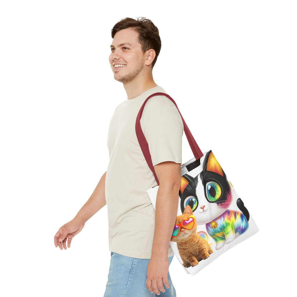 Cutie Kitties All-Over Print Tote Bag — Cute Cat Shopper for Everyday Use