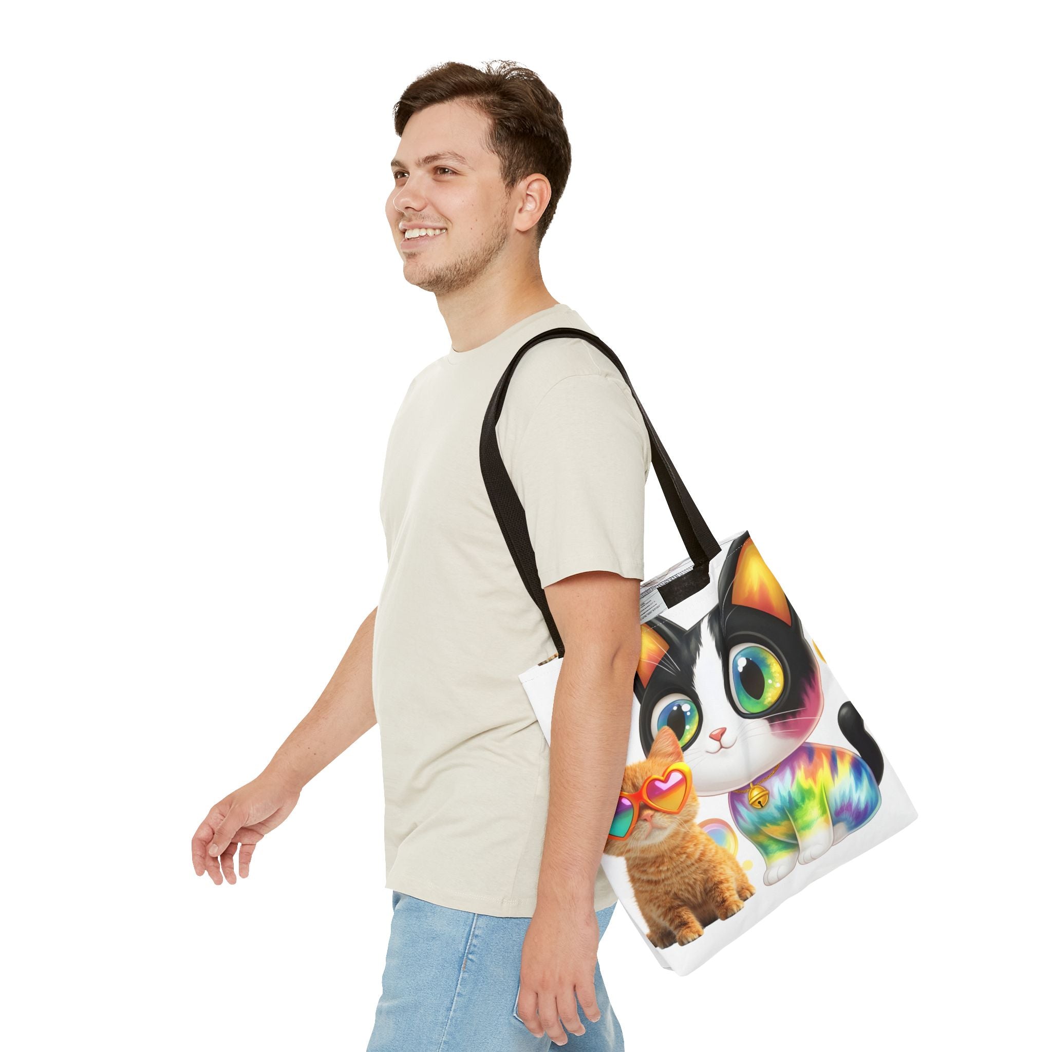 Cutie Kitties All-Over Print Tote Bag — Cute Cat Shopper for Everyday Use