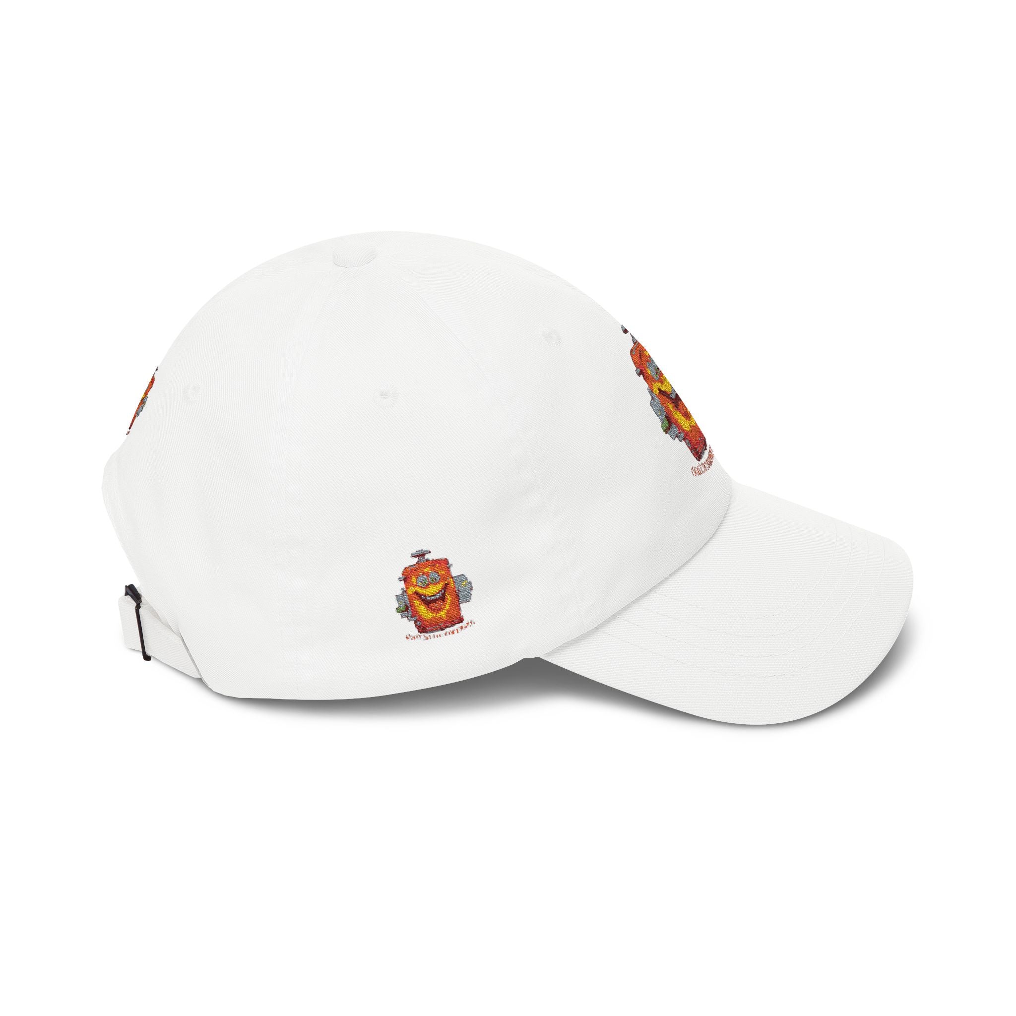 Smiling Cereal Mascot Dad Cap — Retro Breakfast Cartoon Embroidered Hat