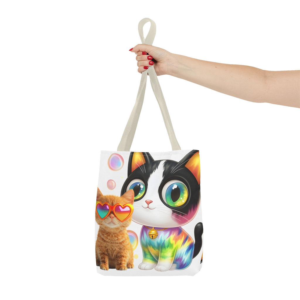 Cutie Kitties All-Over Print Tote Bag — Cute Cat Shopper for Everyday Use