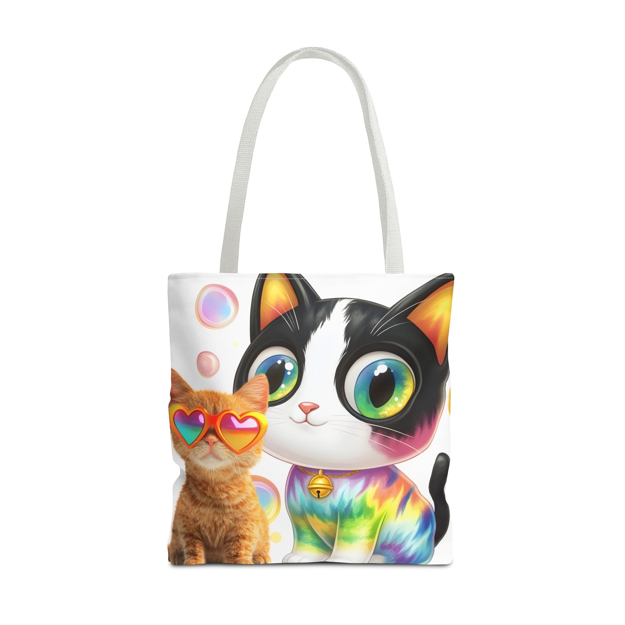Cutie Kitties All-Over Print Tote Bag — Cute Cat Shopper for Everyday Use