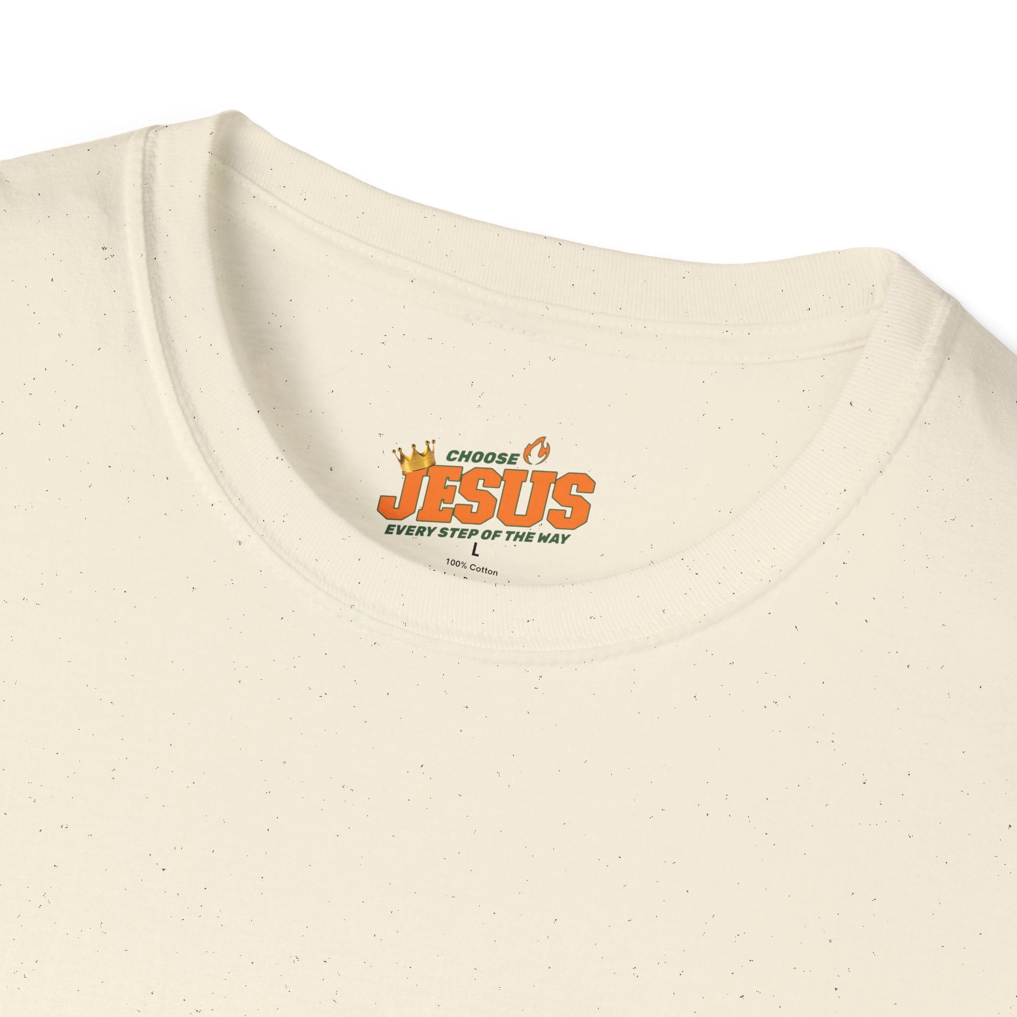 Religious T-Shirt: "Choose Jesus" Inspirational Tee – Every Step of the Way