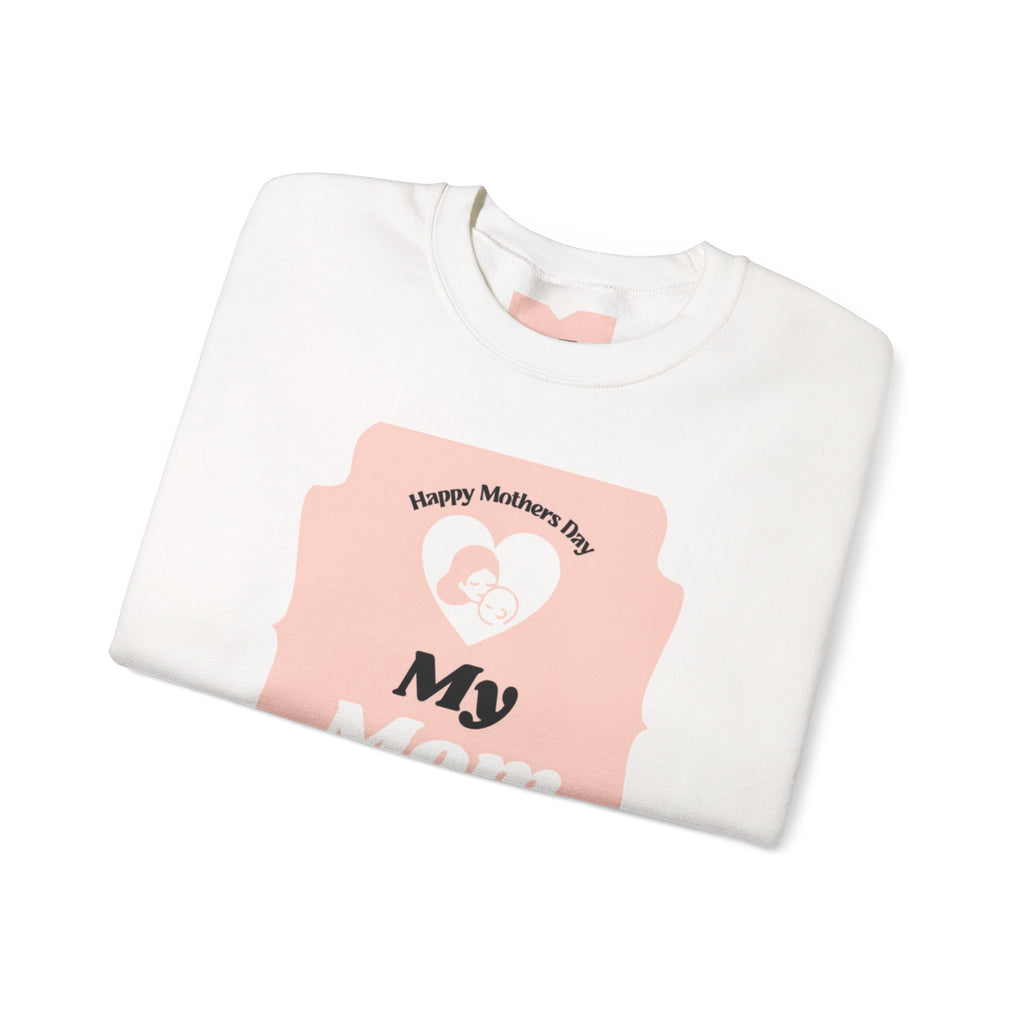 Mother's Day Sweatshirt – 'My Mom Rocks' Cozy Crewneck