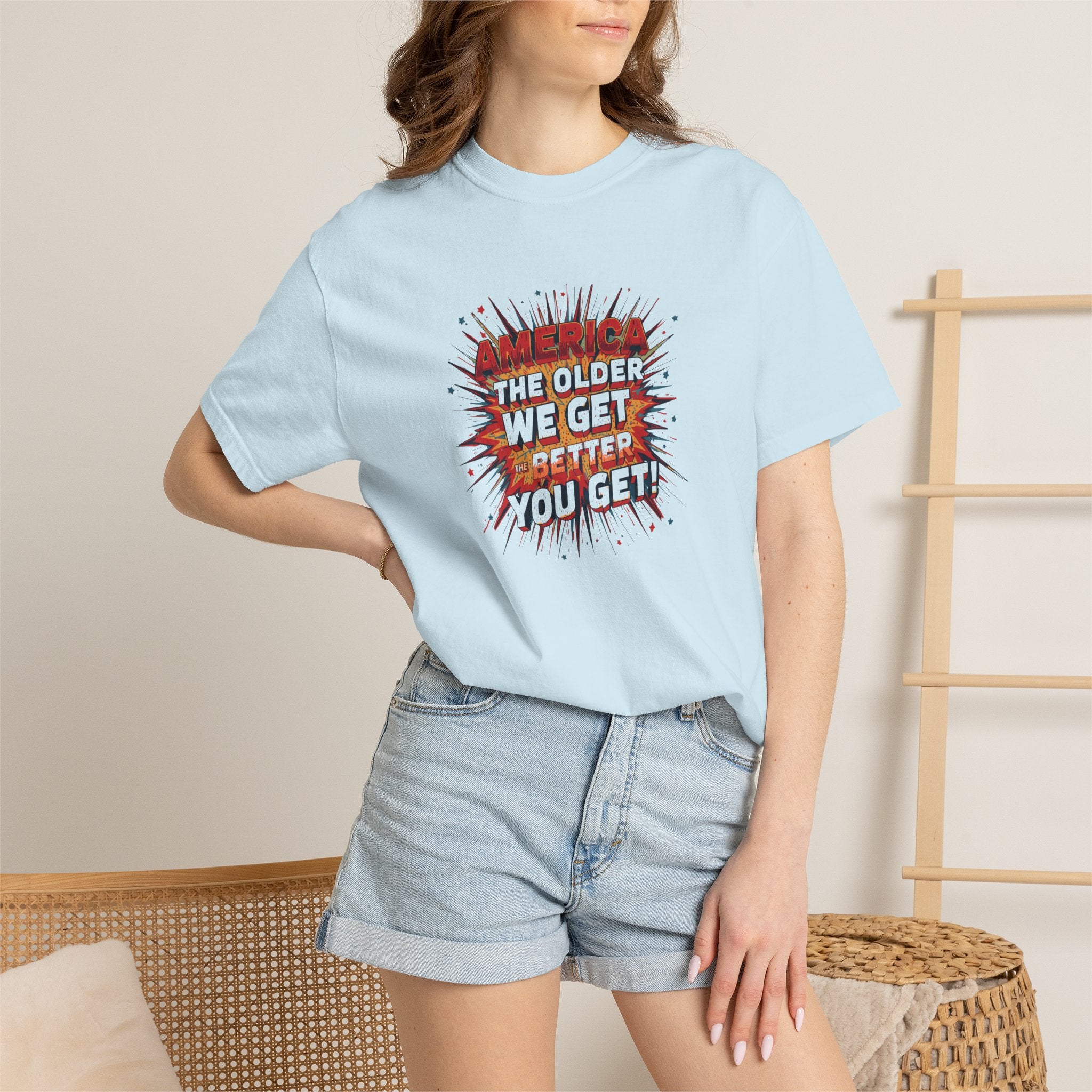 T-Shirt — Retro Comic 'The Older We Get, The Better You Get' Graphic Tee