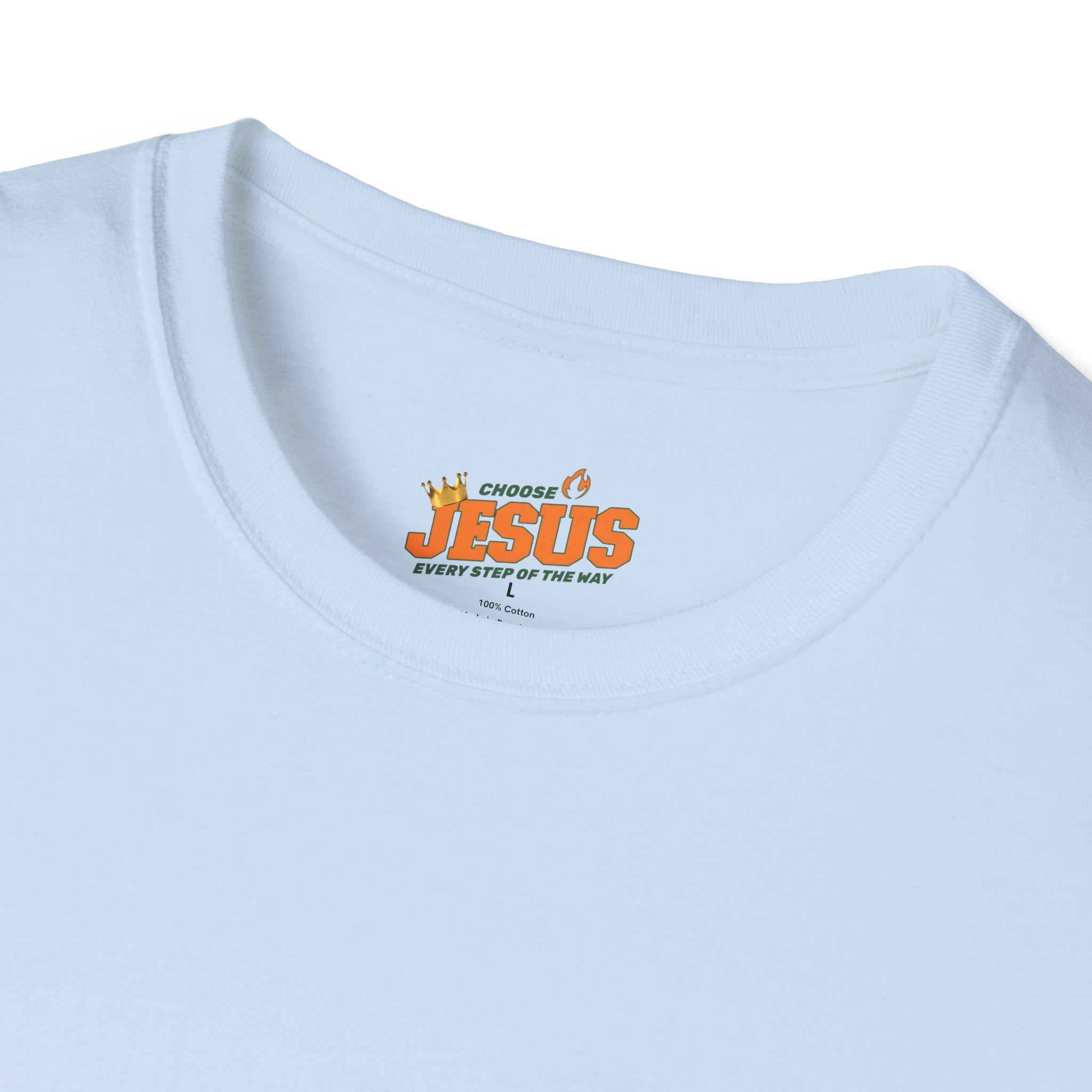 Religious T-Shirt: "Choose Jesus" Inspirational Tee – Every Step of the Way