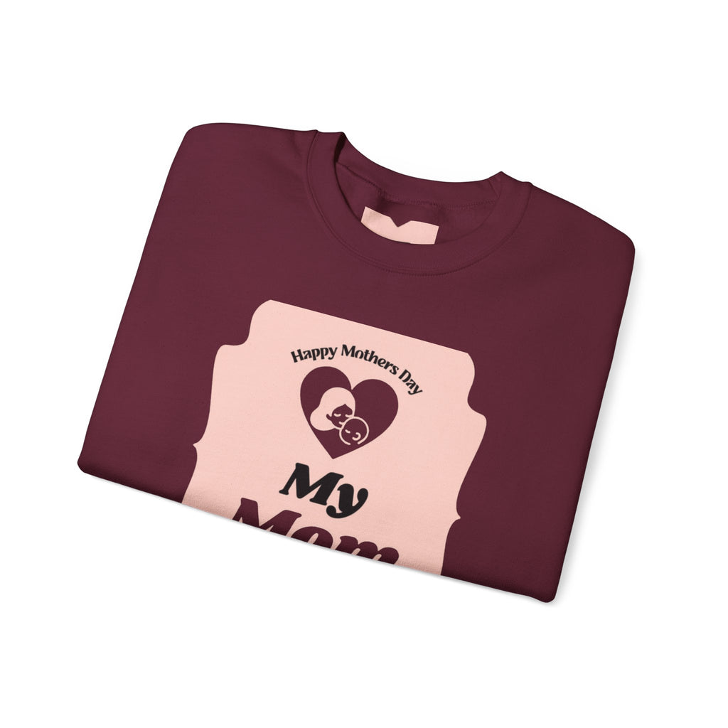 Mother's Day Sweatshirt – 'My Mom Rocks' Cozy Crewneck