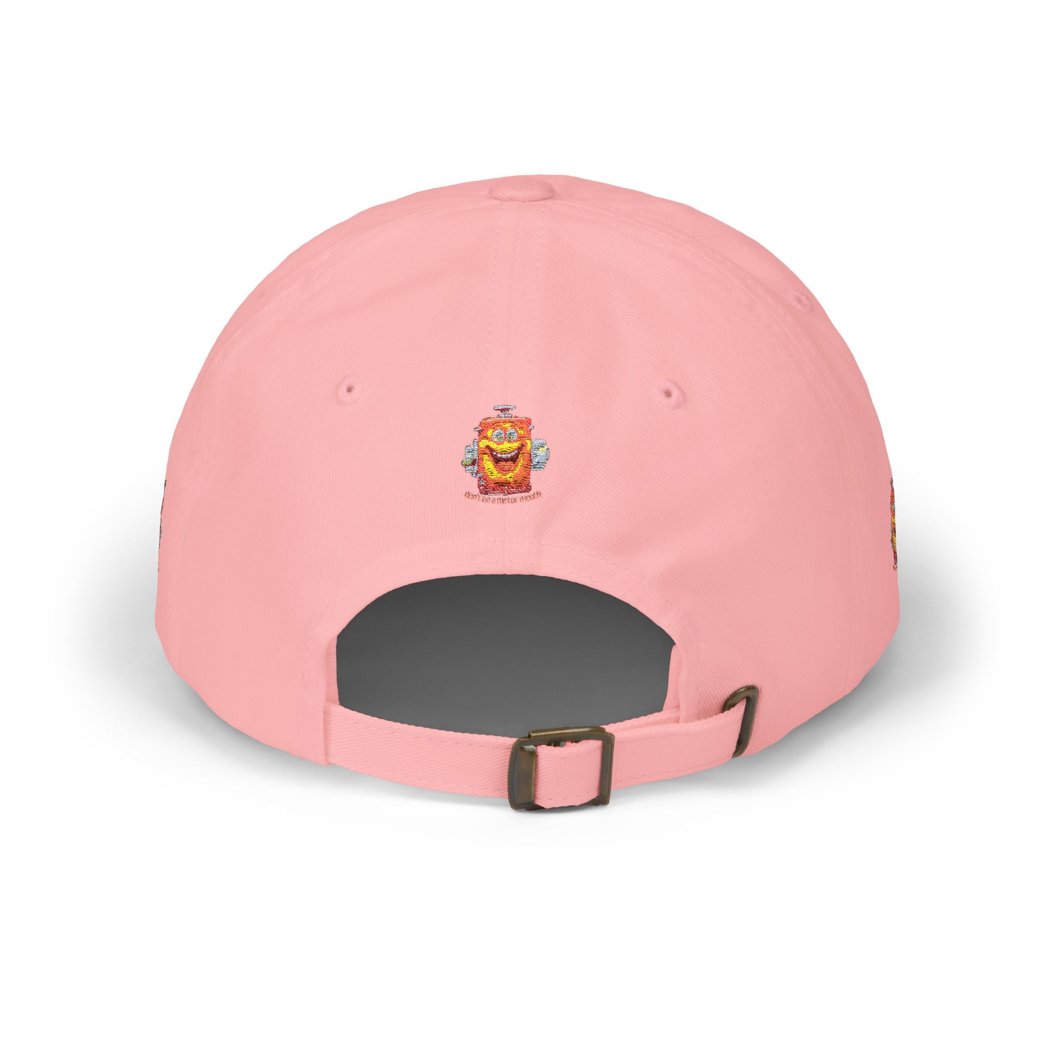Smiling Cereal Mascot Dad Cap — Retro Breakfast Cartoon Embroidered Hat
